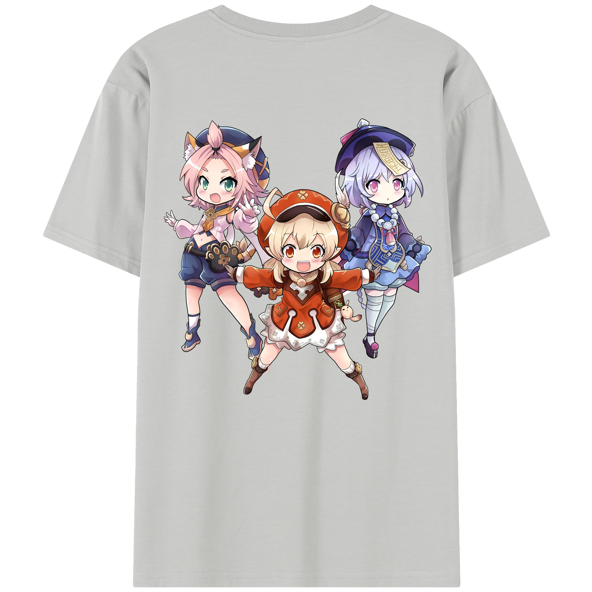 げんし神 七七 なな  genshin Nana 綿100％半袖Tシャツ（背面プリント）