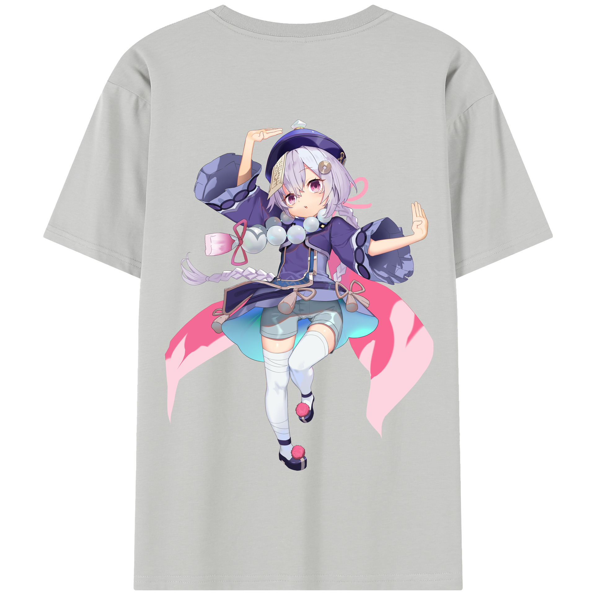 げんし神 七七 なな  genshin Nana 綿100％半袖Tシャツ（背面プリント）