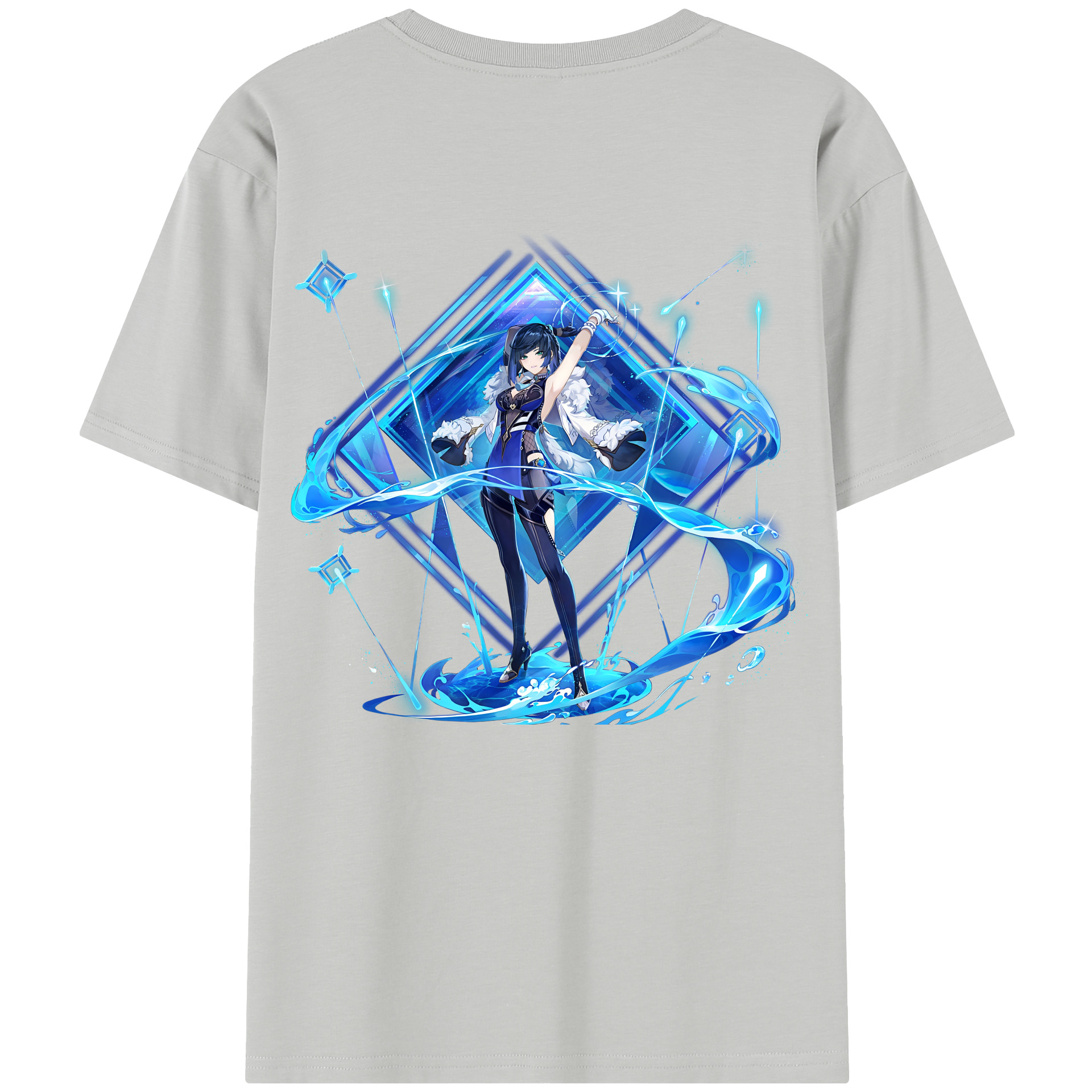 げんし神 夜兰 やらん genshin Yaran 綿100％半袖Tシャツ（背面プリント）