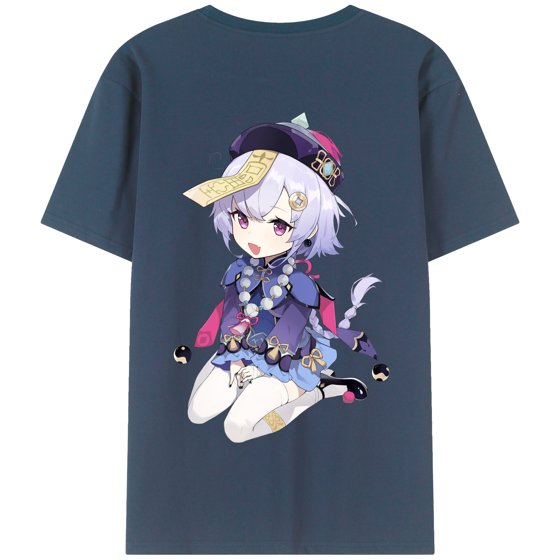 げんし神 七七 なな  genshin Nana 綿100％半袖Tシャツ（背面プリント）