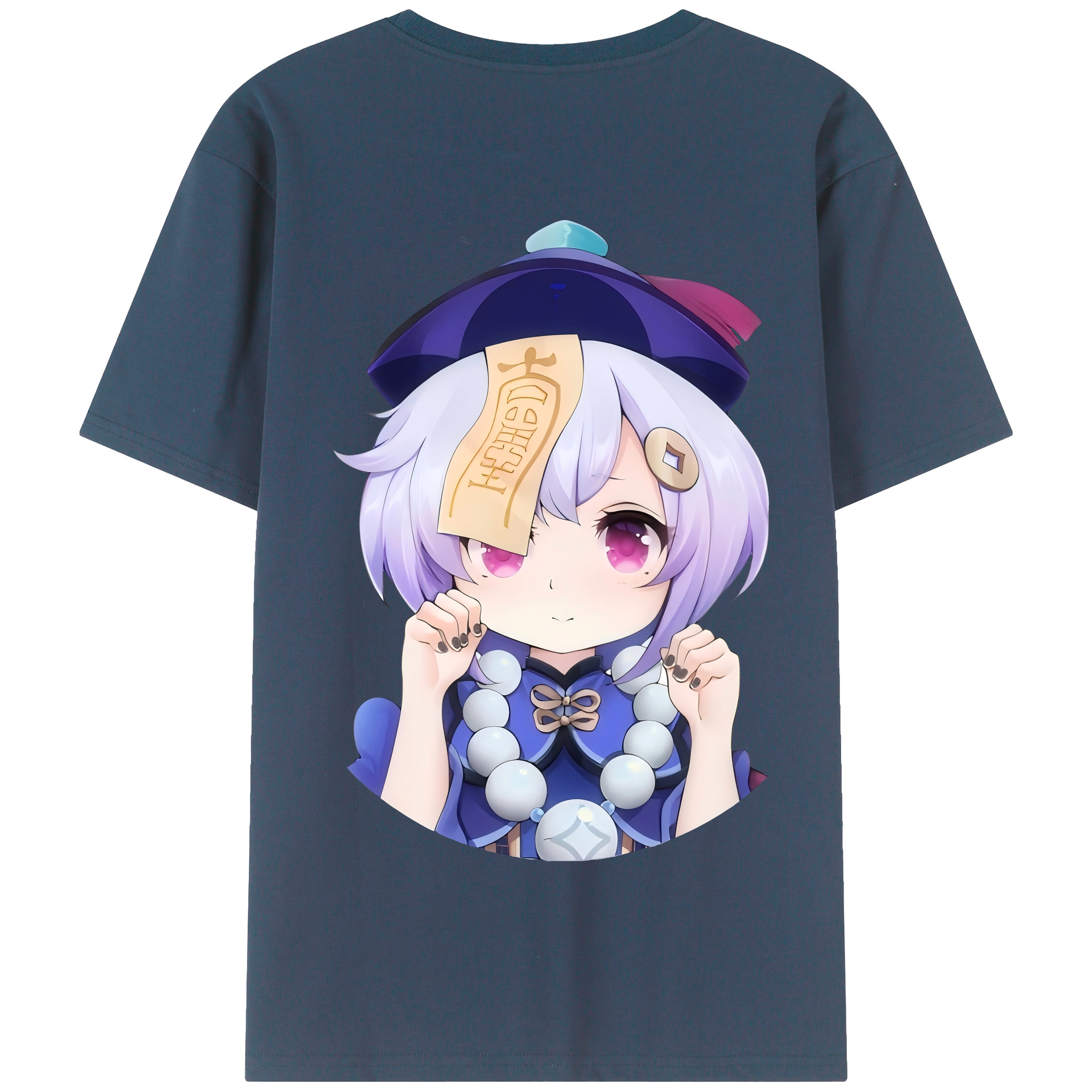 げんし神 七七 なな  genshin Nana 綿100％半袖Tシャツ（背面プリント）