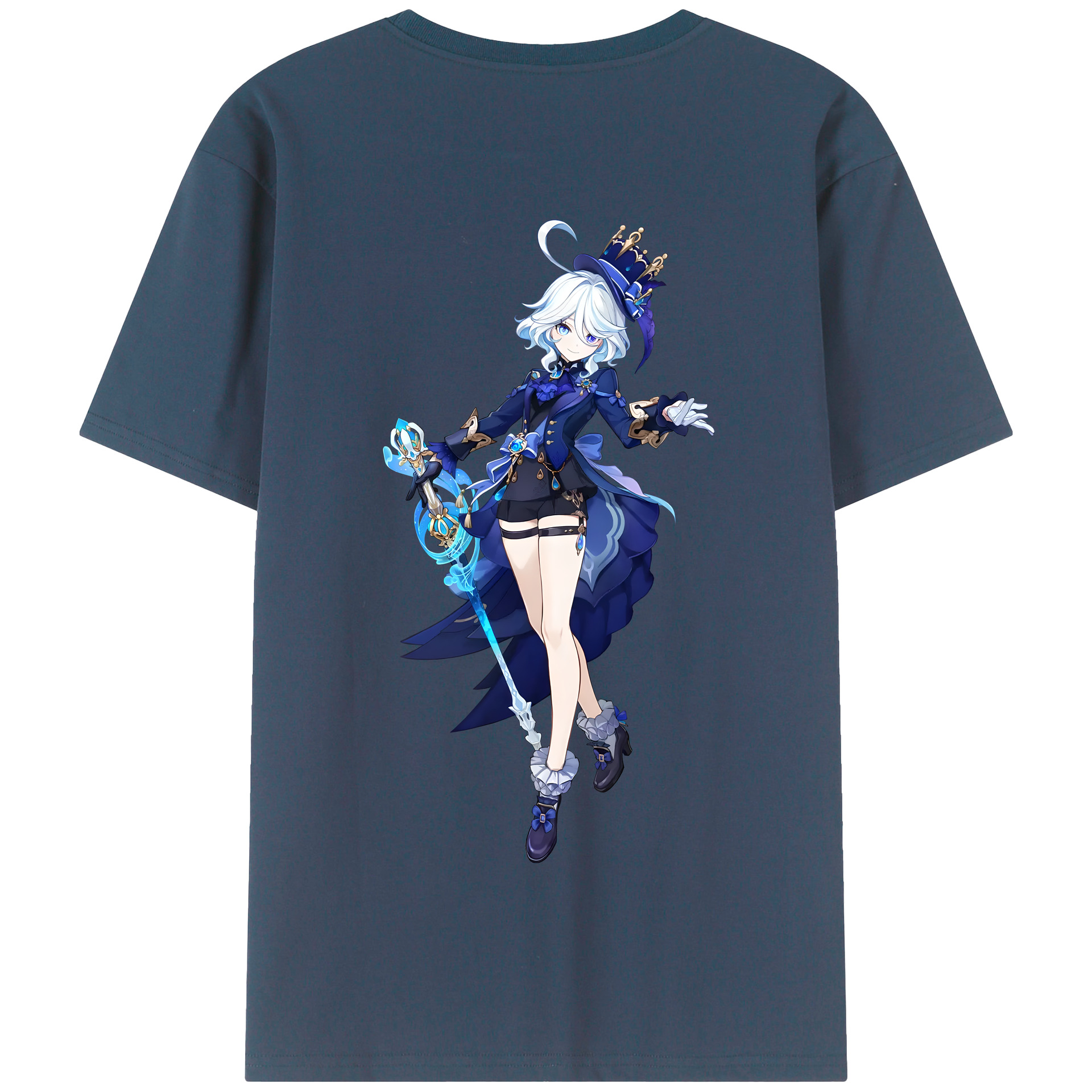 げんし神 フリーナ genshin Furina 綿100％半袖Tシャツ（背面プリント）