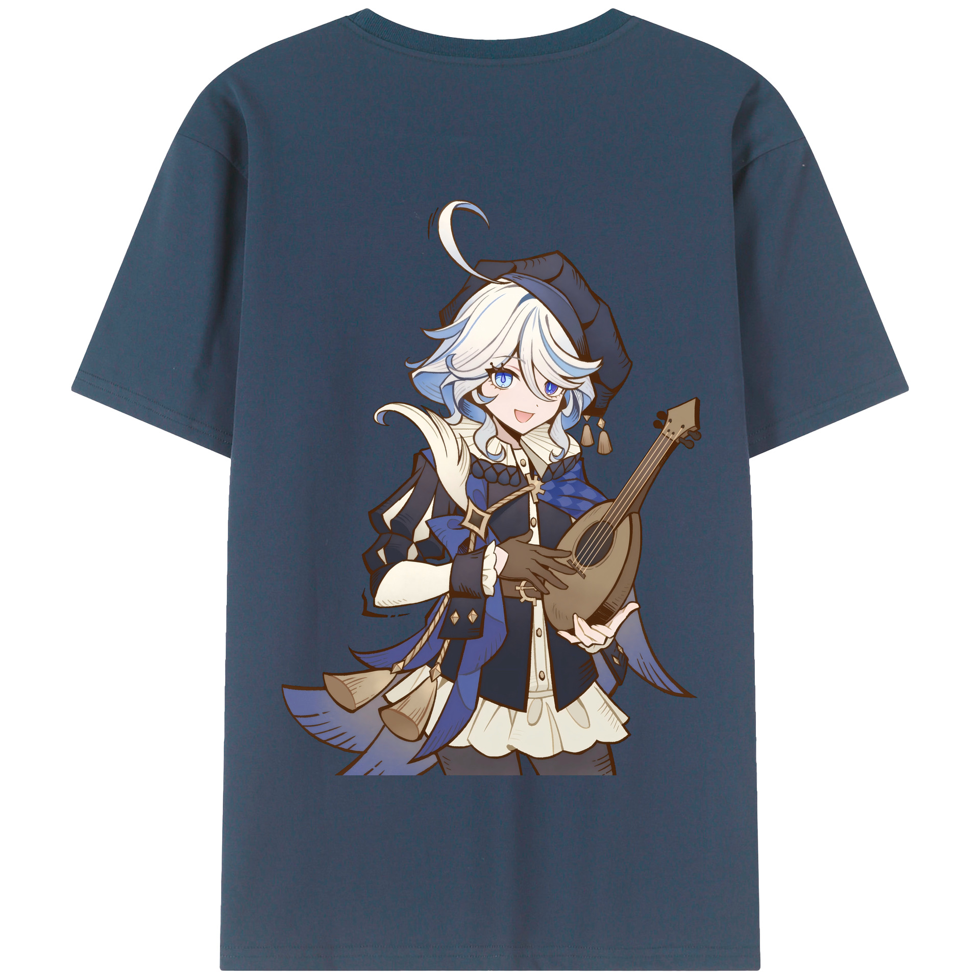 げんし神 フリーナ genshin Furina 綿100％半袖Tシャツ（背面プリント）