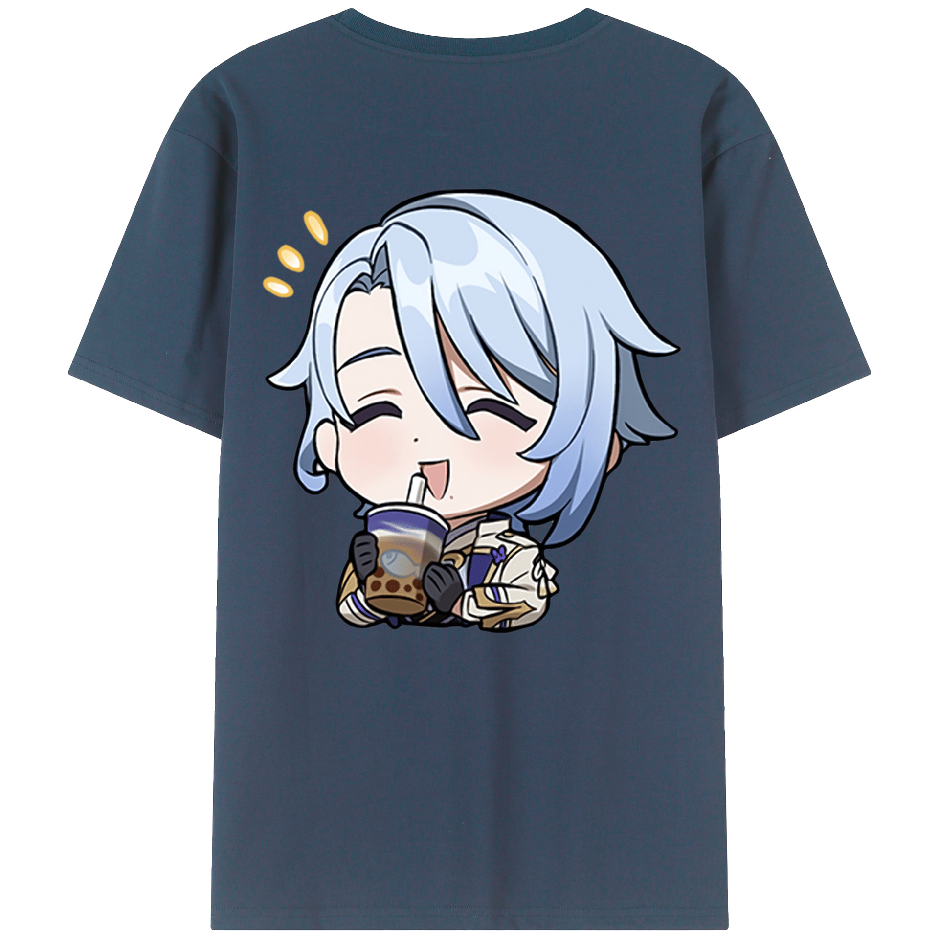 げんし神 神里綾人 かみさとあやと genshin Kamisato Ayato 綿100％半袖Tシャツ（背面プリント）