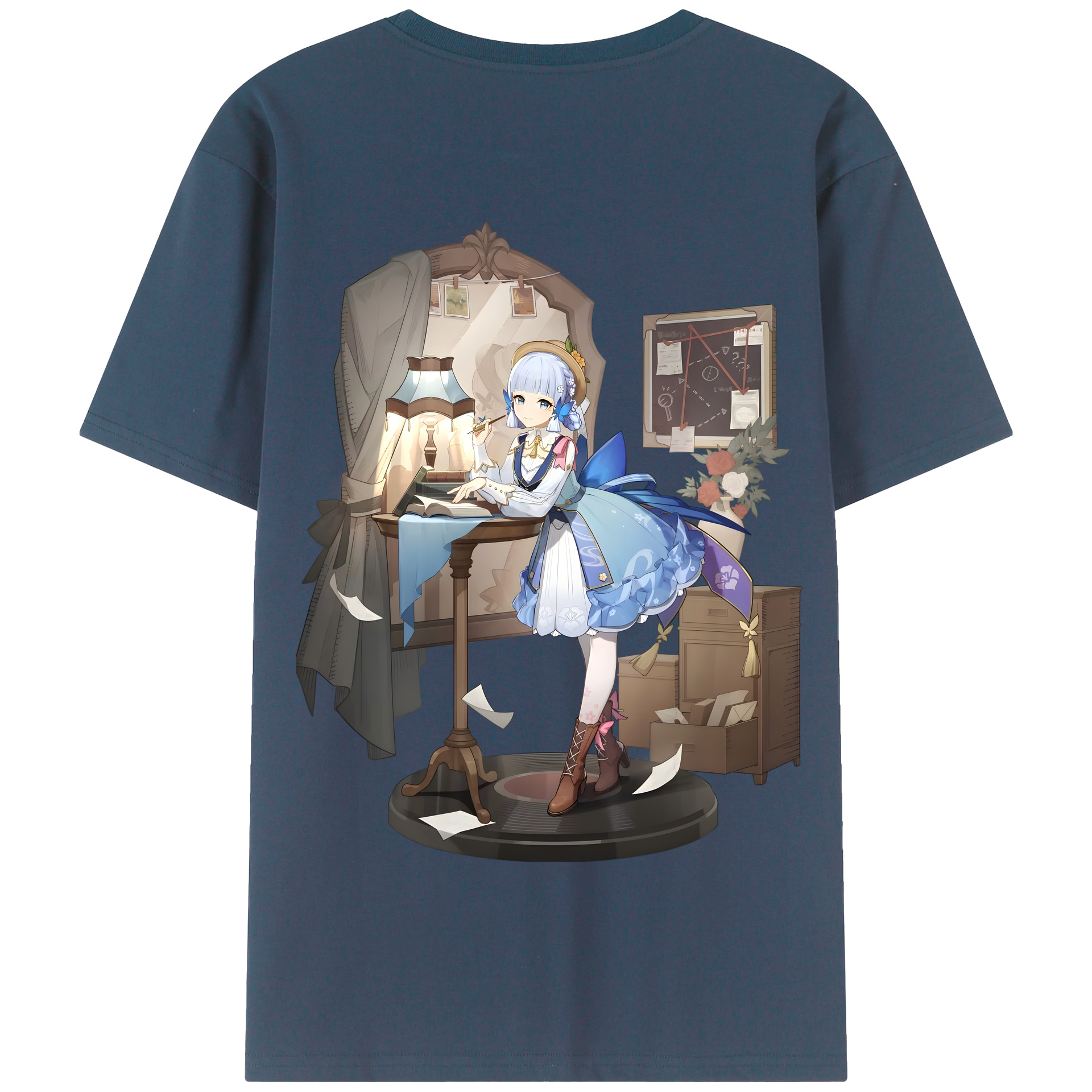 げんし神 神里綾華 神宮寺レン genshin Kamimiya Ren 綿100％半袖Tシャツ（背面プリント）
