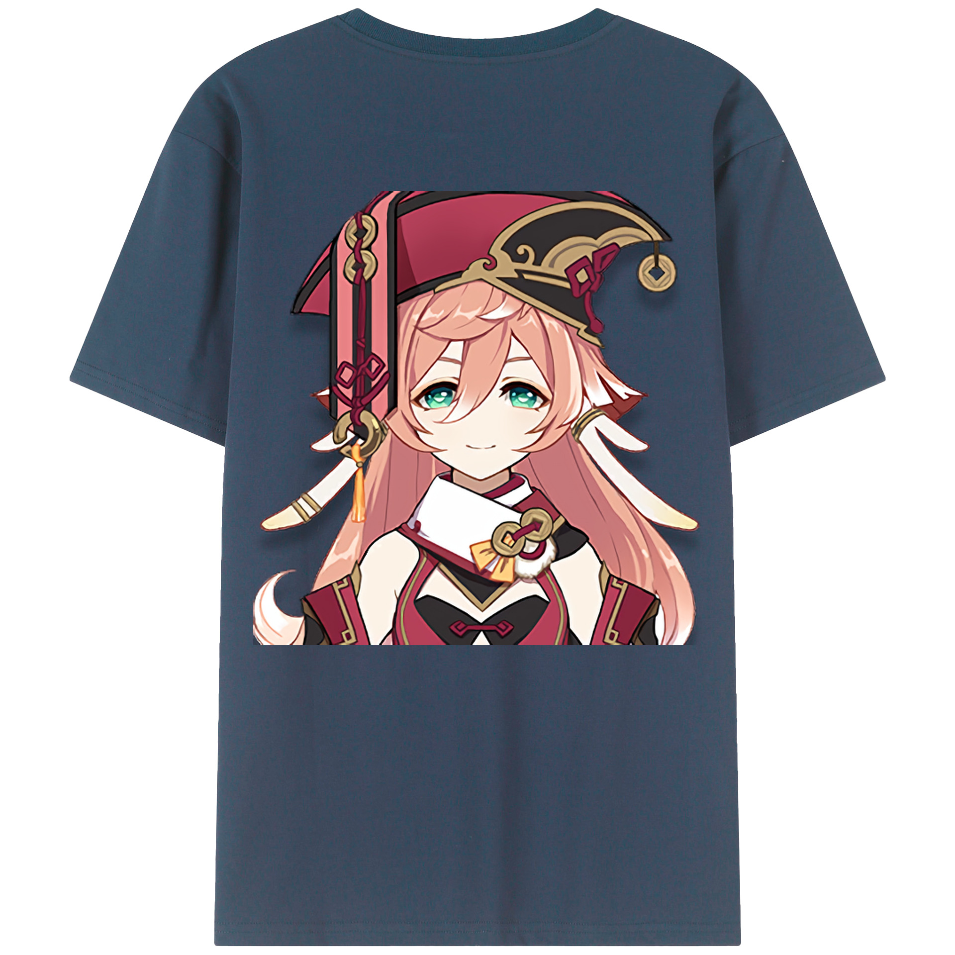 げんし神 ヤンフェイ genshin Yanfei 綿100％半袖Tシャツ（背面プリント）