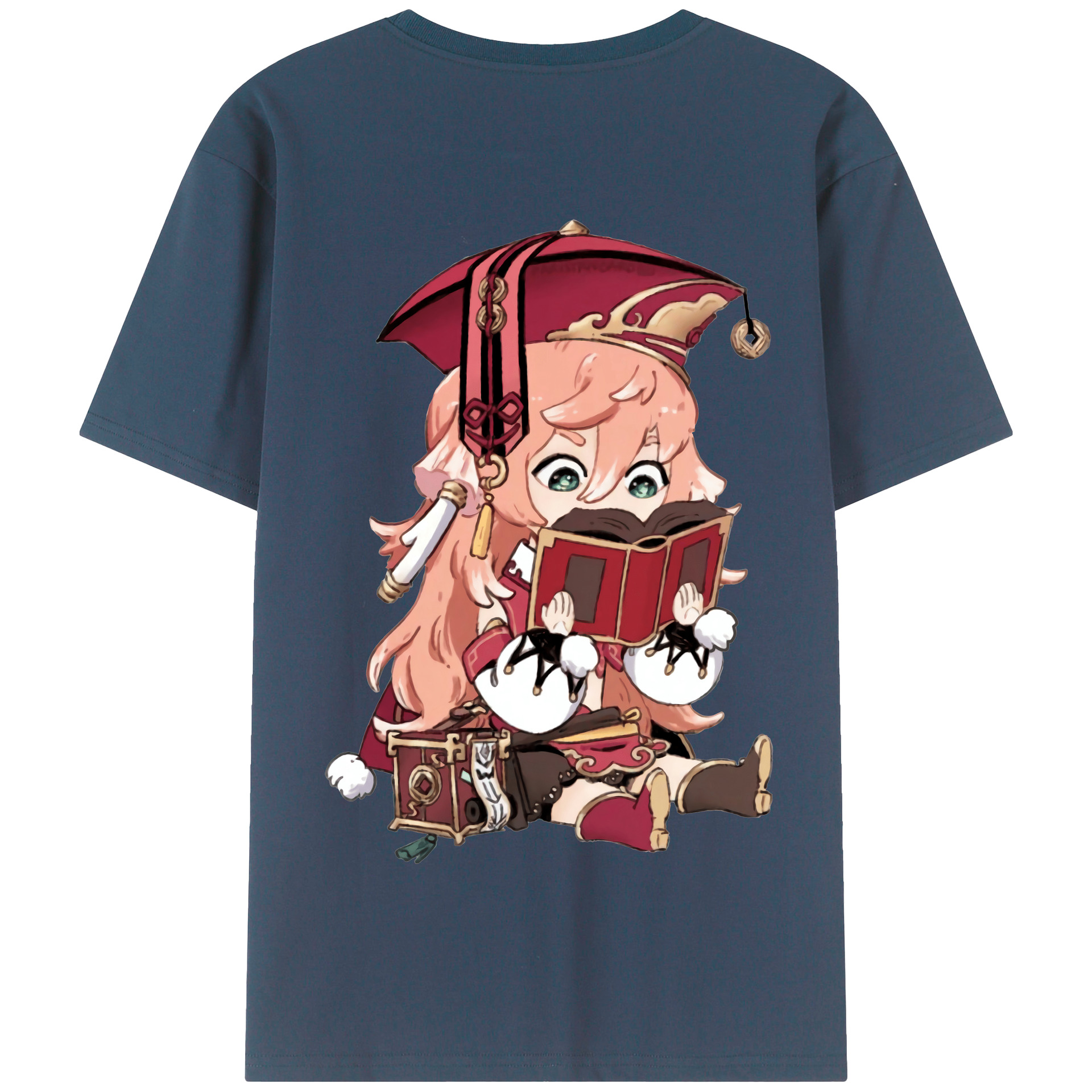 げんし神 ヤンフェイ genshin Yanfei 綿100％半袖Tシャツ（背面プリント）