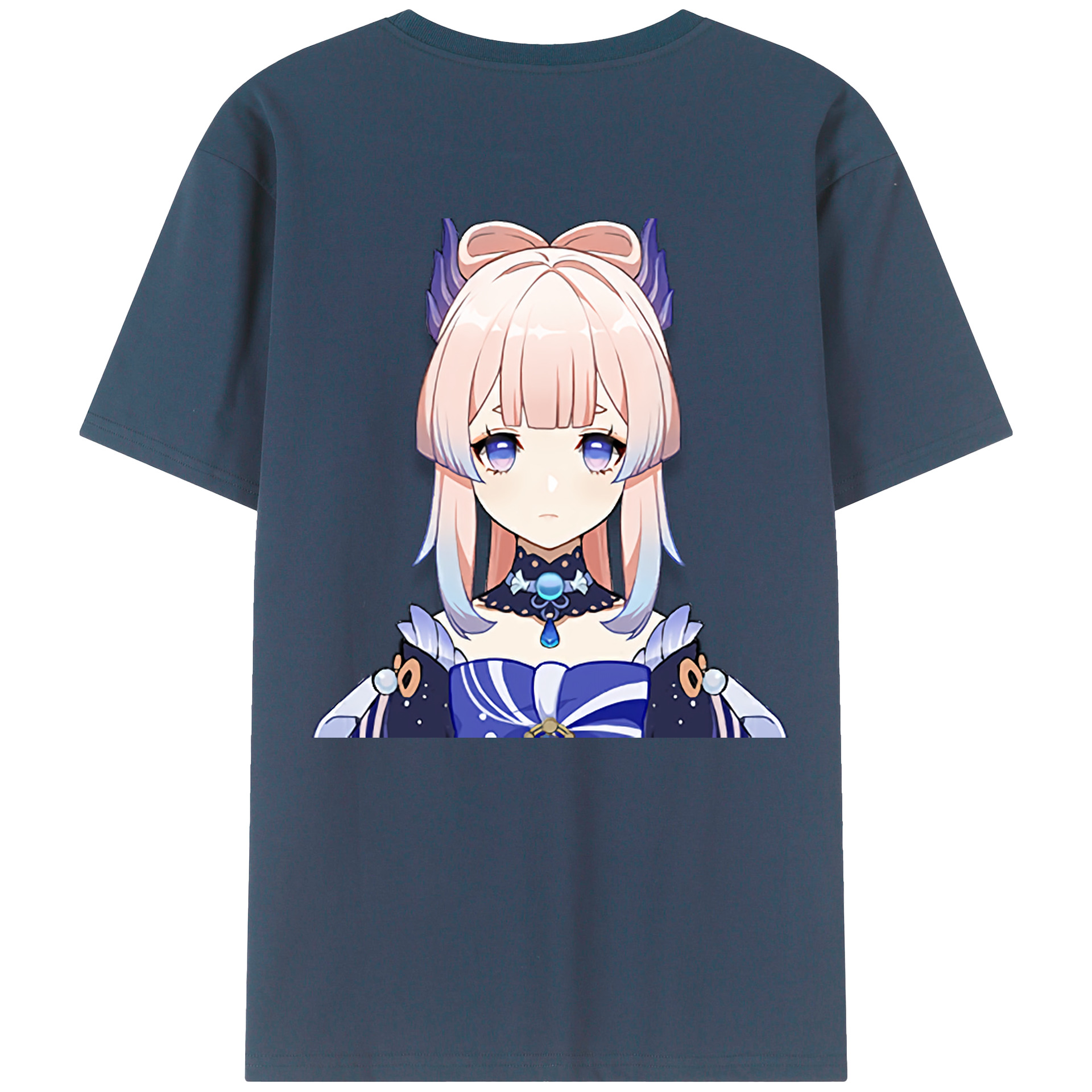 げんし神 珊瑚宮心海 サンゴノミヤ・ココミ genshin Sangonomiya Kokomi 綿100％半袖Tシャツ（背面プリント）