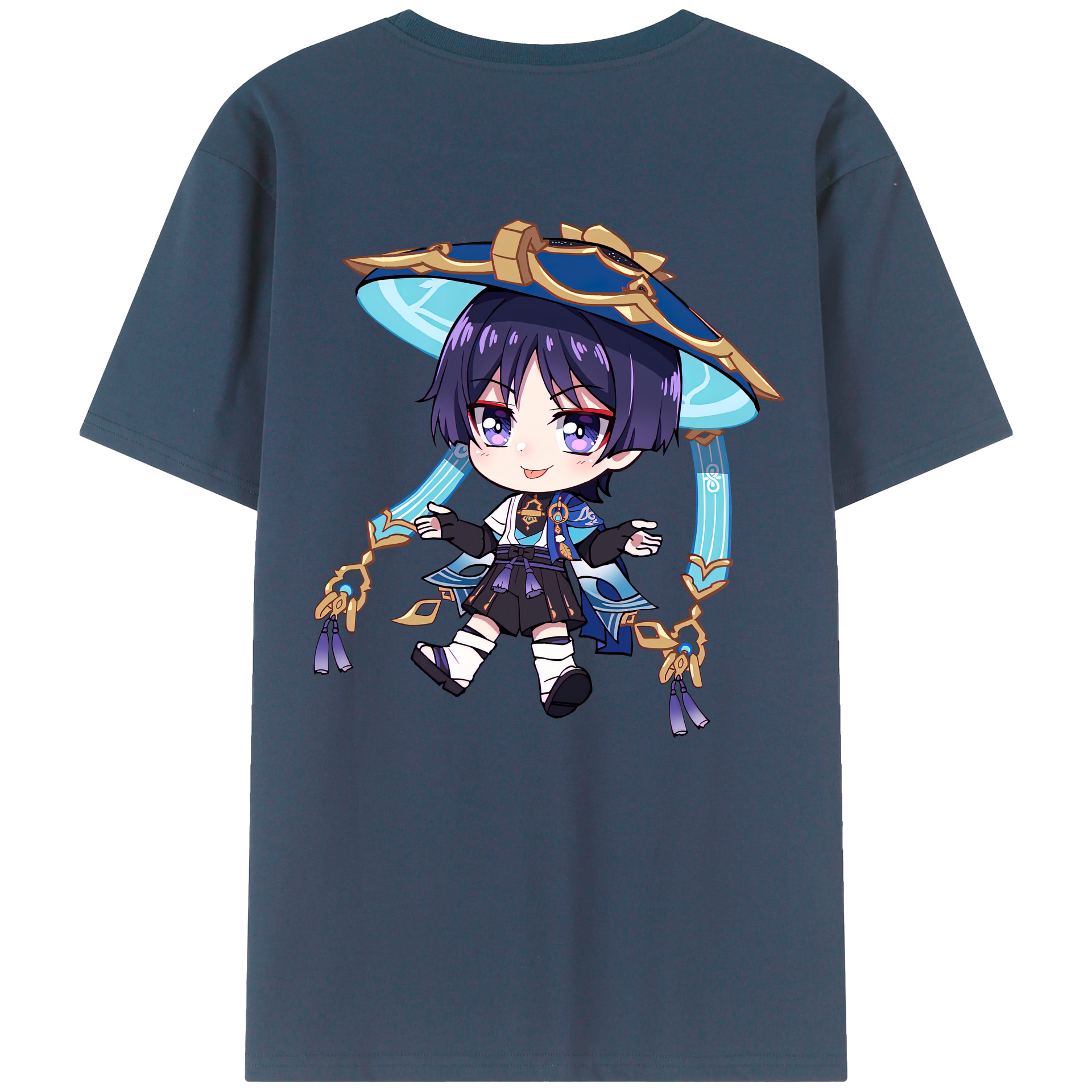 げんし神 さんペい genshin Sanpei 綿100％半袖Tシャツ（背面プリント）