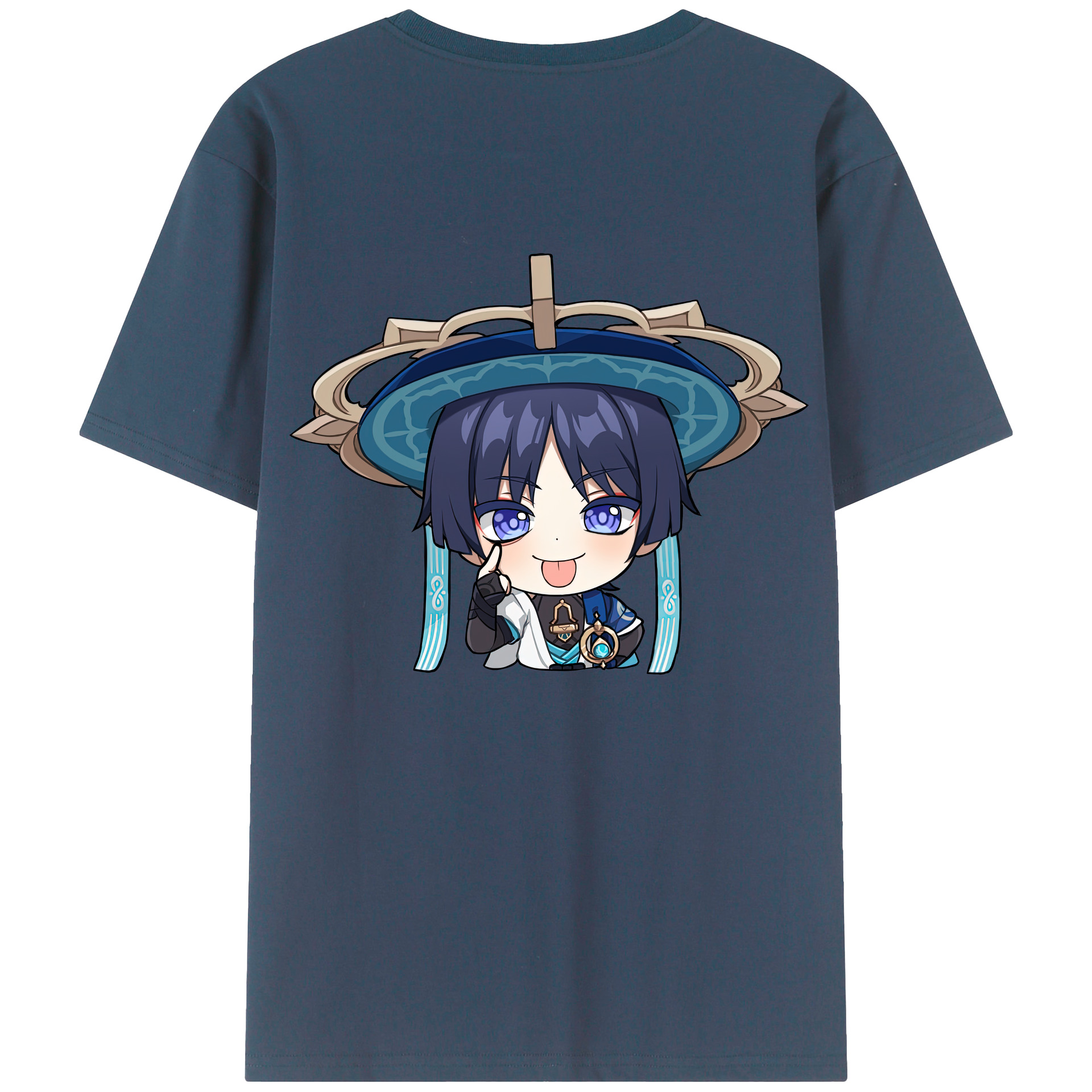 げんし神 さんペい genshin Sanpei 綿100％半袖Tシャツ（背面プリント）