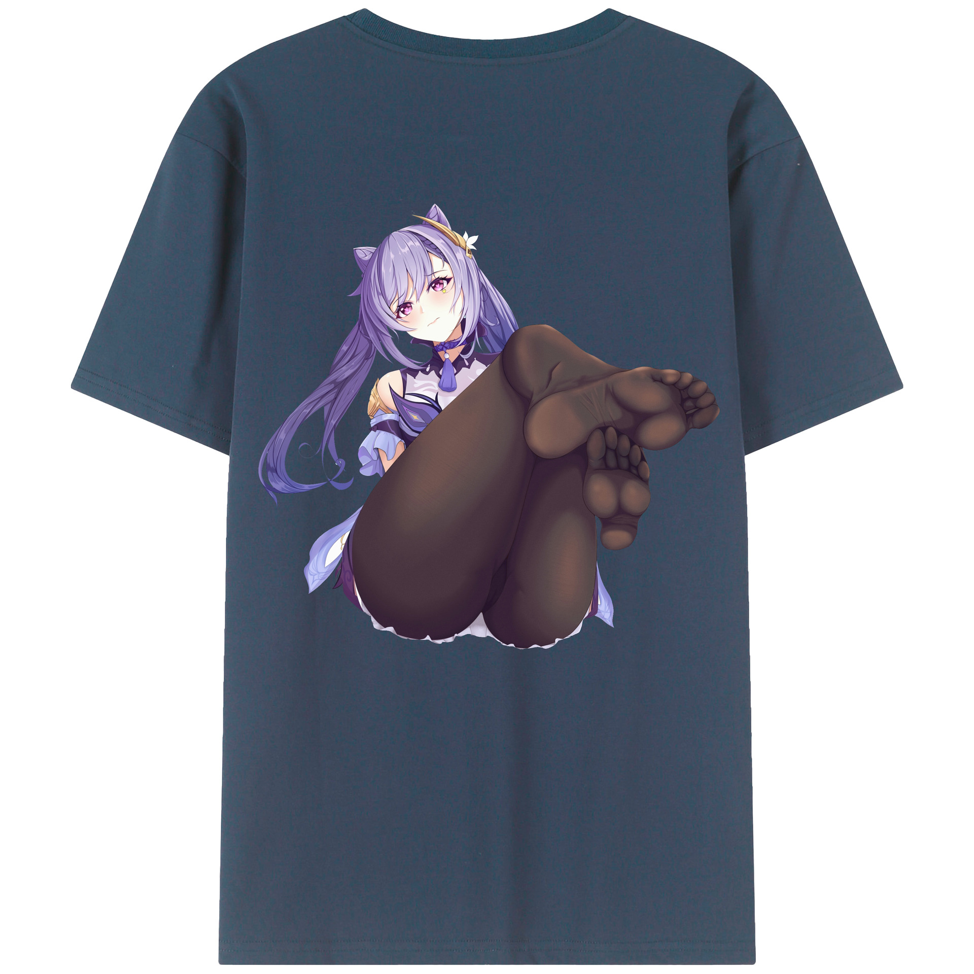 げんし神 刻晴 こくせい genshin Kokusei 綿100％半袖Tシャツ（背面プリント）
