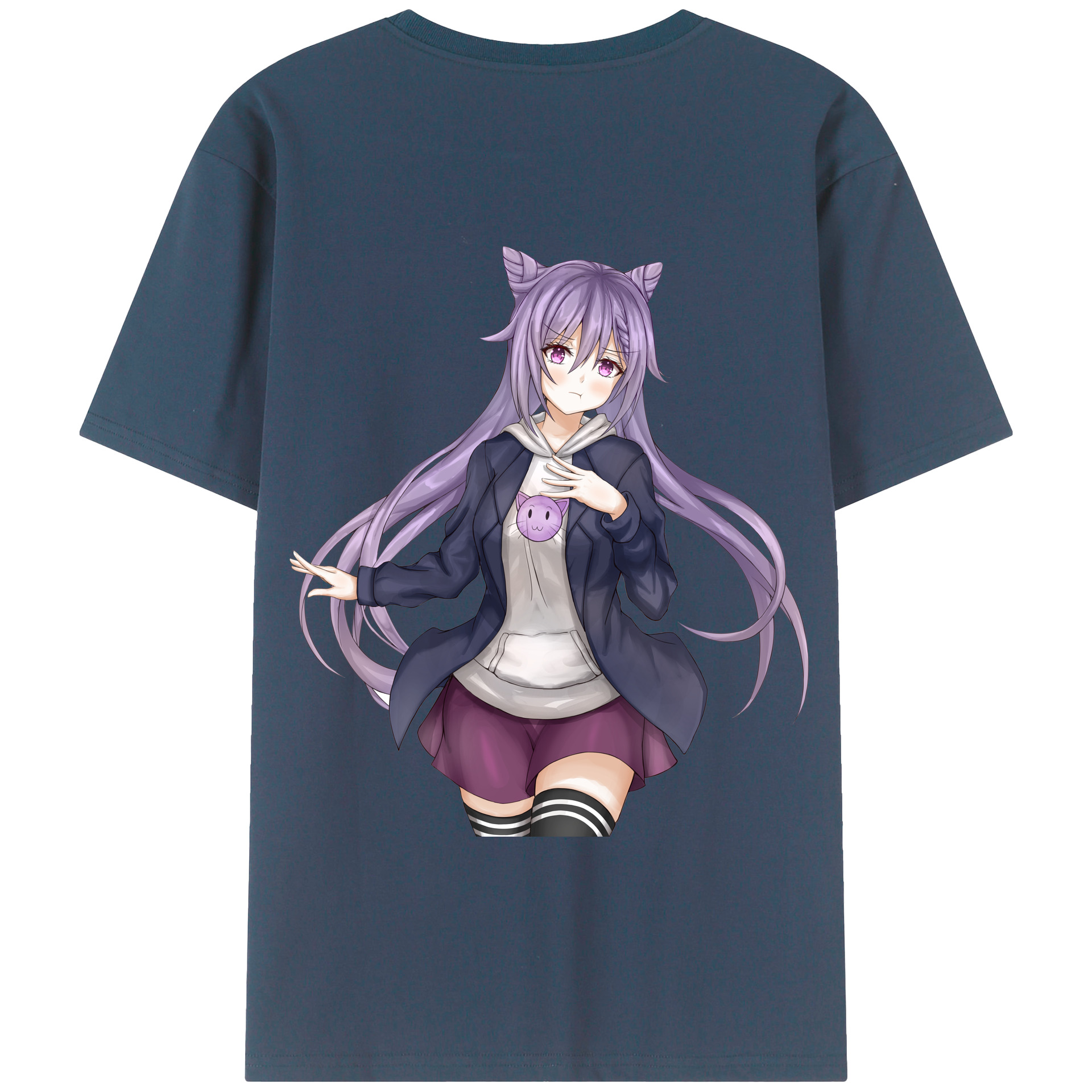 げんし神 刻晴 こくせい genshin Kokusei 綿100％半袖Tシャツ（背面プリント）