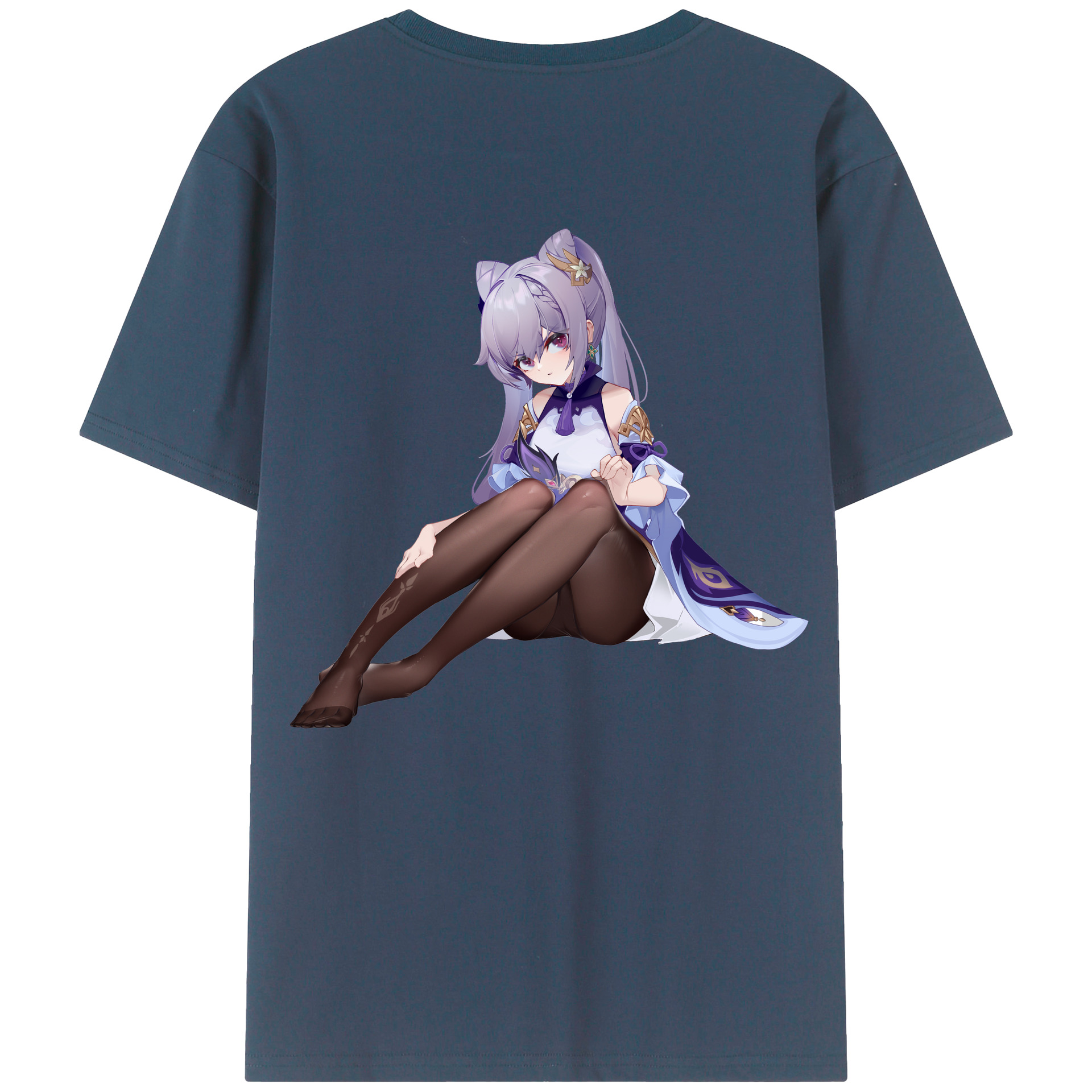 げんし神 刻晴 こくせい genshin Kokusei 綿100％半袖Tシャツ（背面プリント）