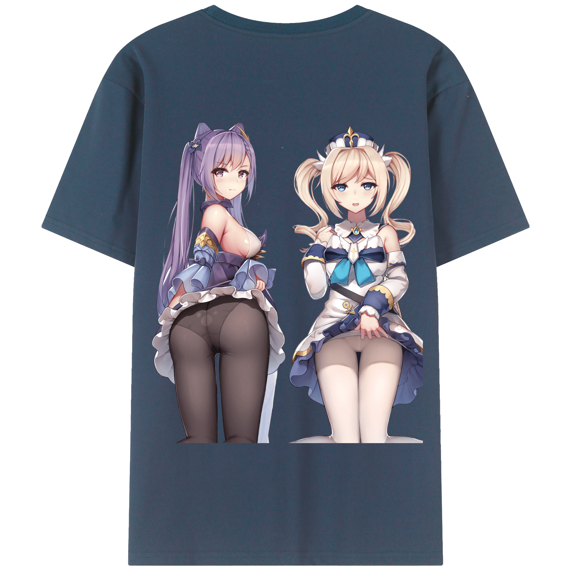 げんし神 刻晴 こくせい genshin Kokusei 綿100％半袖Tシャツ（背面プリント）