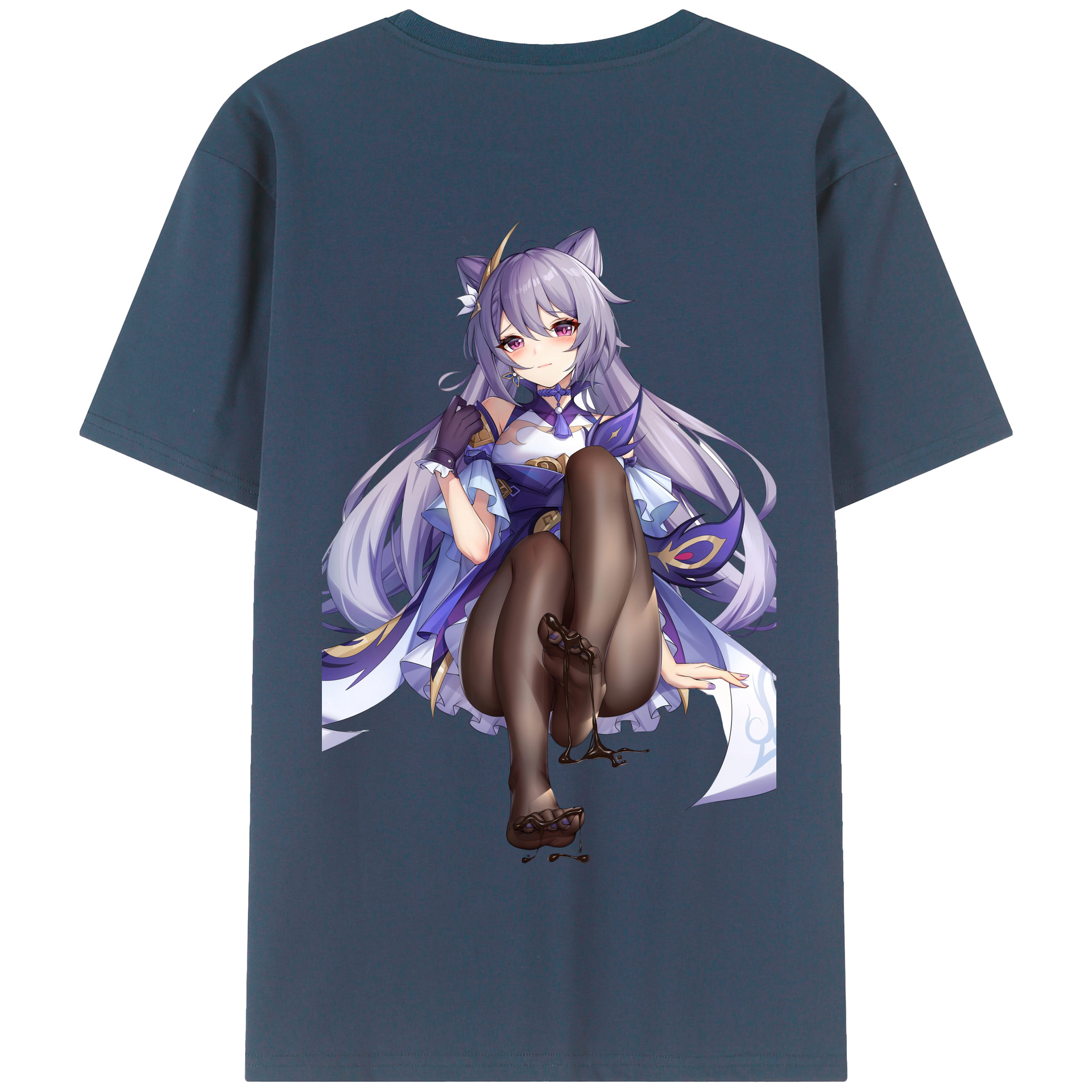 げんし神 刻晴 こくせい genshin Kokusei 綿100％半袖Tシャツ（背面プリント）