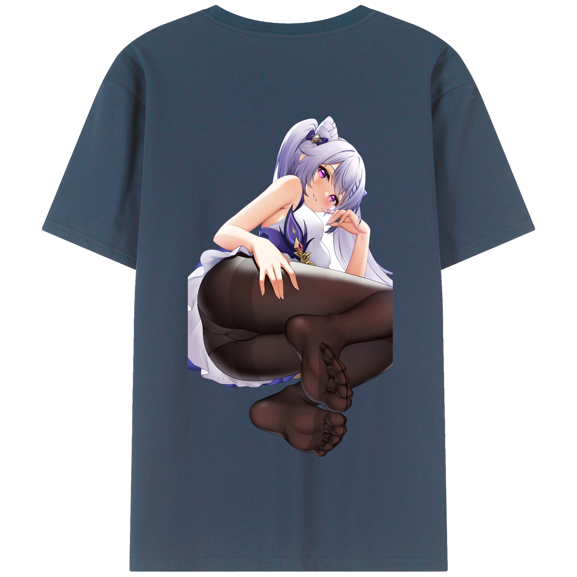げんし神 刻晴 こくせい genshin Kokusei 綿100％半袖Tシャツ（背面プリント）