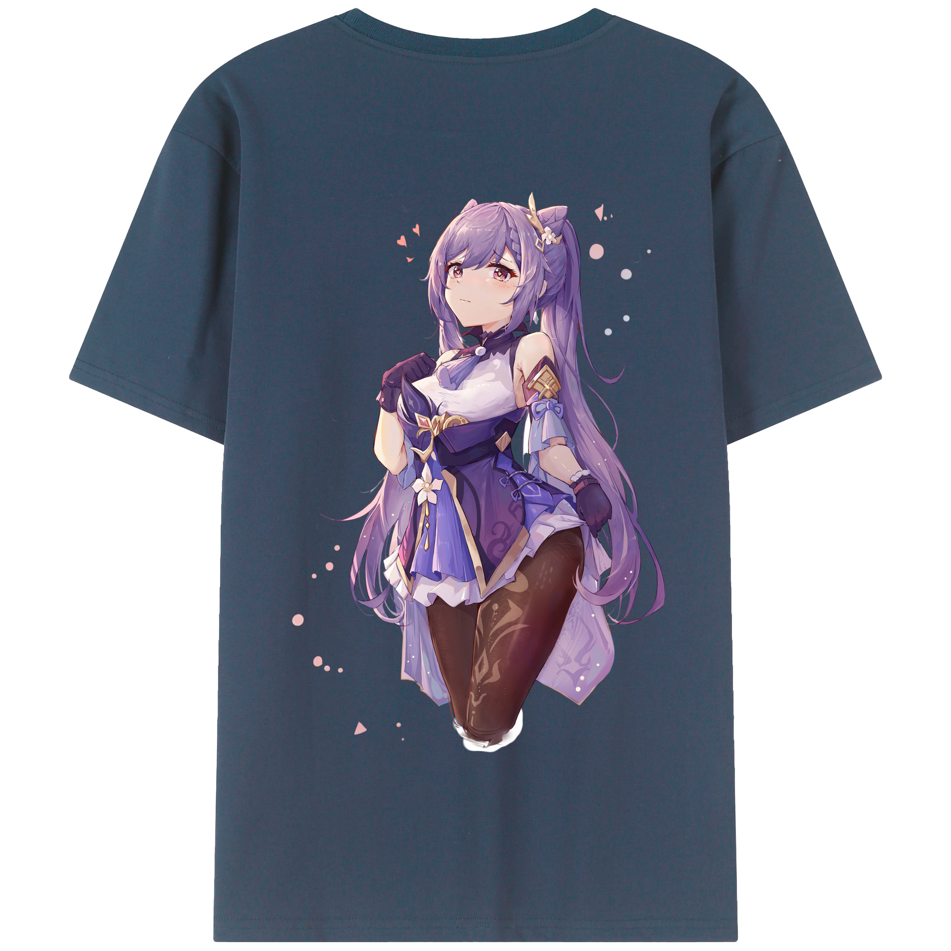げんし神 刻晴 こくせい genshin Kokusei 綿100％半袖Tシャツ（背面プリント）