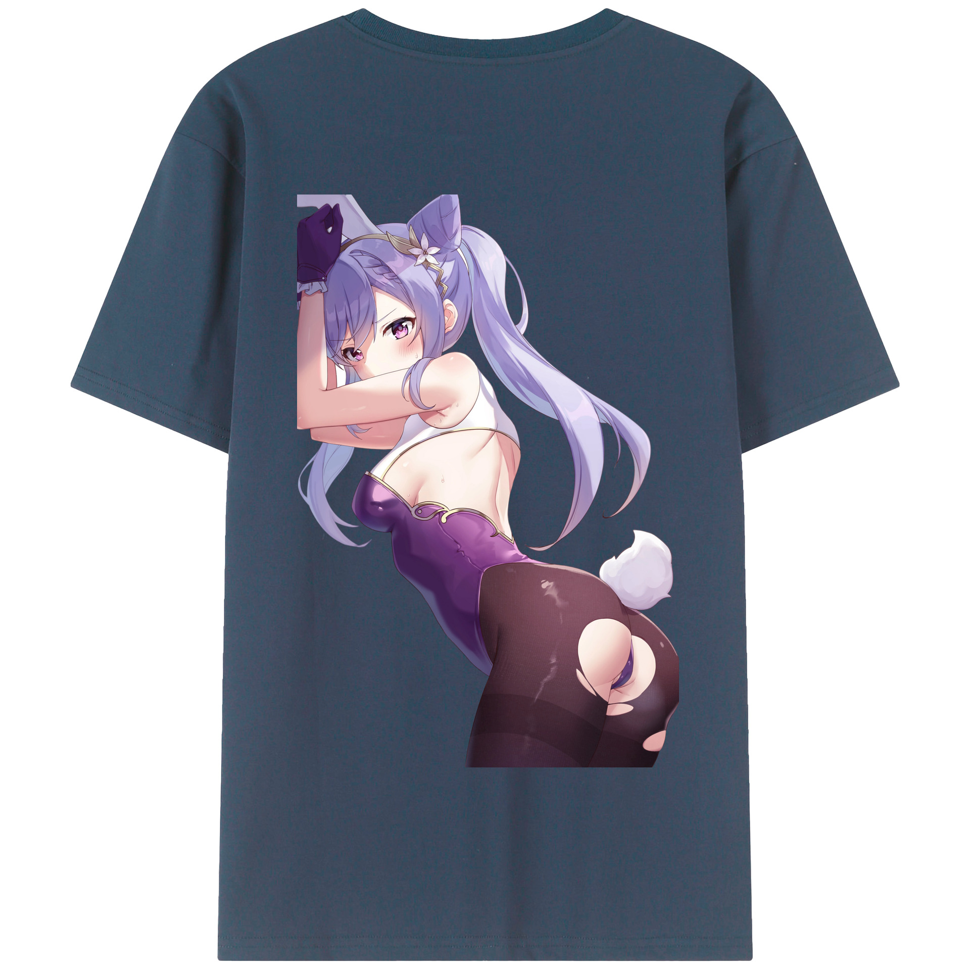 げんし神 刻晴 こくせい genshin Kokusei 綿100％半袖Tシャツ（背面プリント）