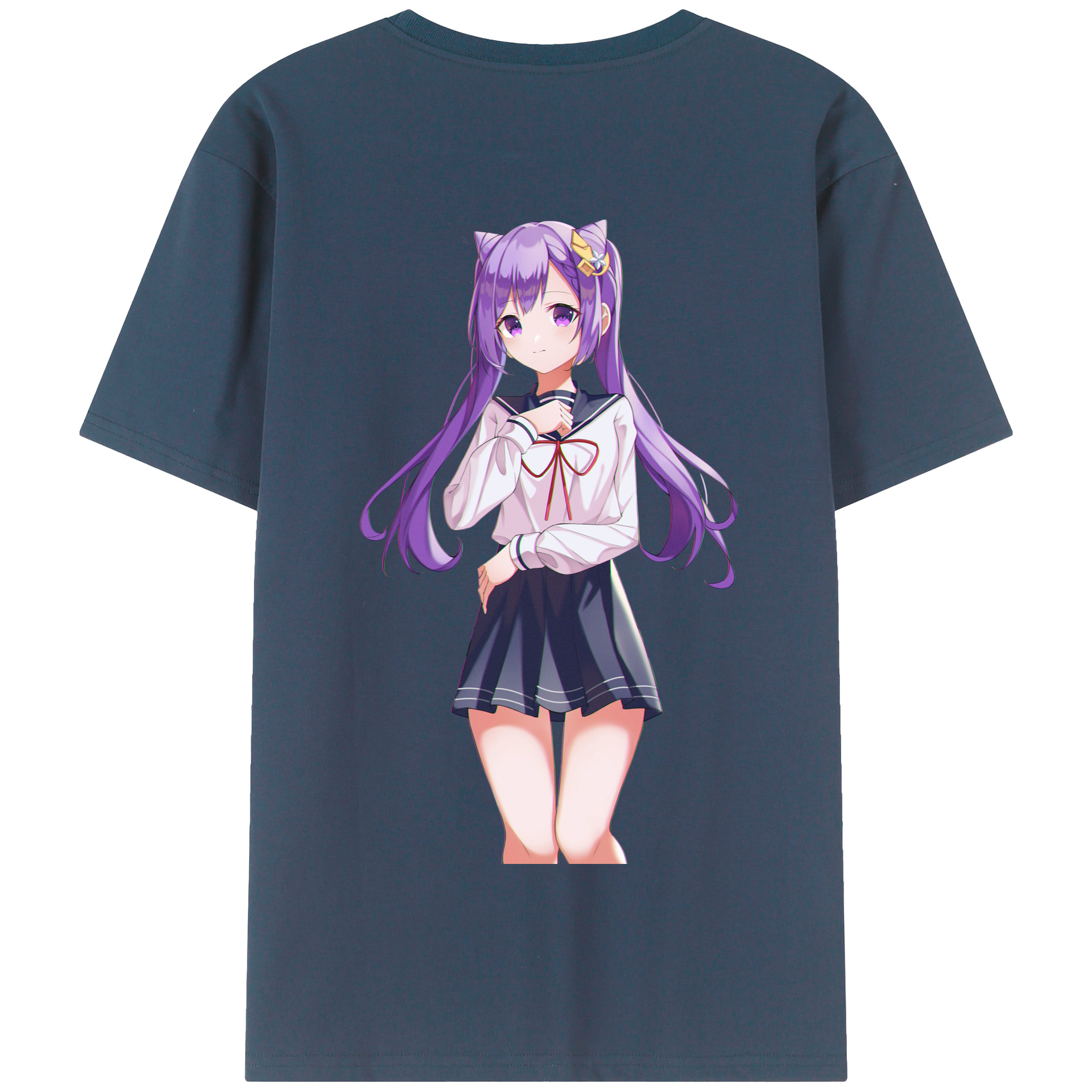 げんし神 刻晴 こくせい genshin Kokusei 綿100％半袖Tシャツ（背面プリント）