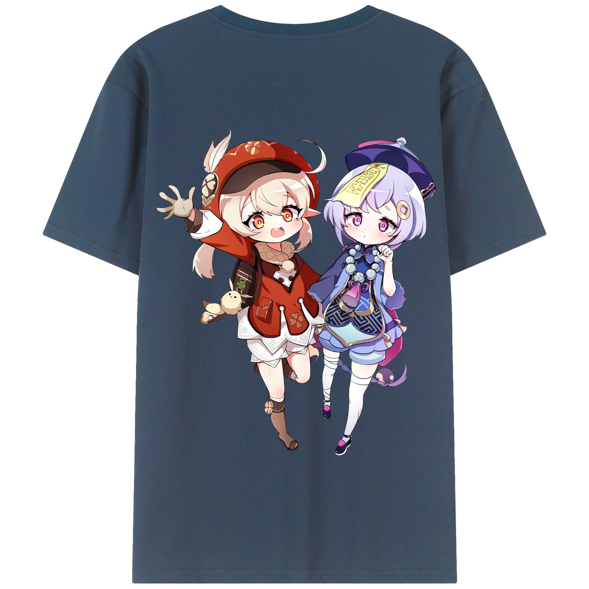 げんし神 七七 なな  genshin Nana 綿100％半袖Tシャツ（背面プリント）