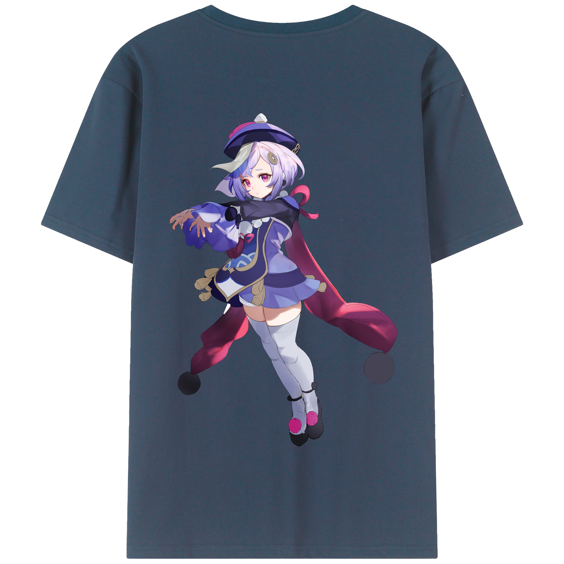げんし神 七七 なな  genshin Nana 綿100％半袖Tシャツ（背面プリント）