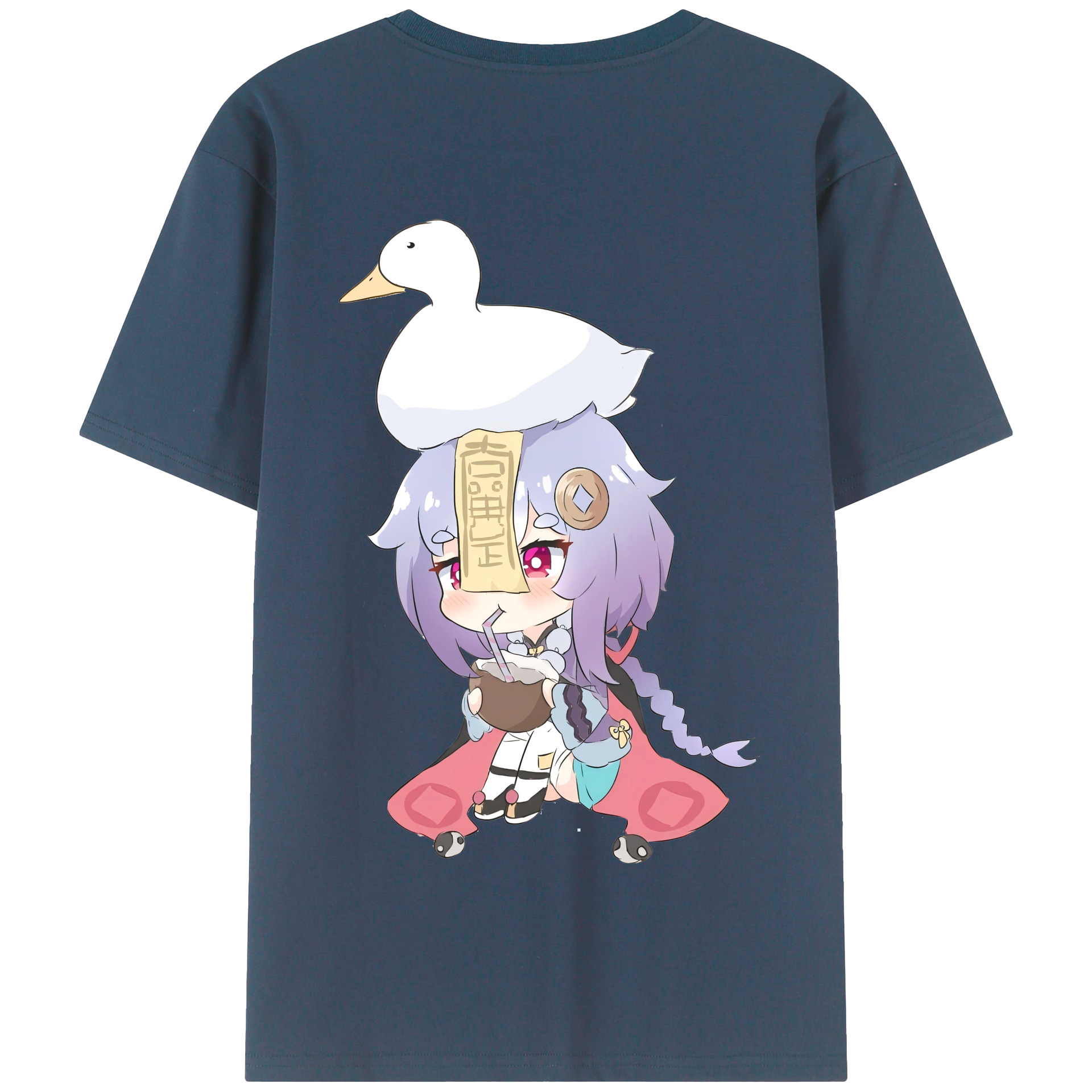 げんし神 七七 なな  genshin Nana 綿100％半袖Tシャツ（背面プリント）