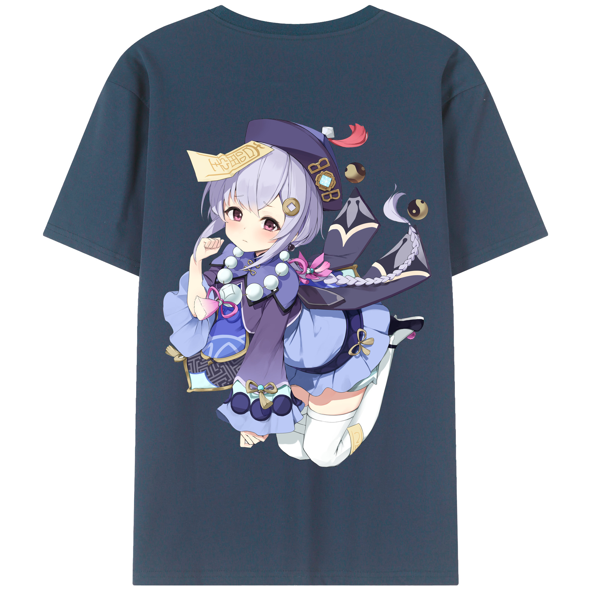げんし神 七七 なな  genshin Nana 綿100％半袖Tシャツ（背面プリント）