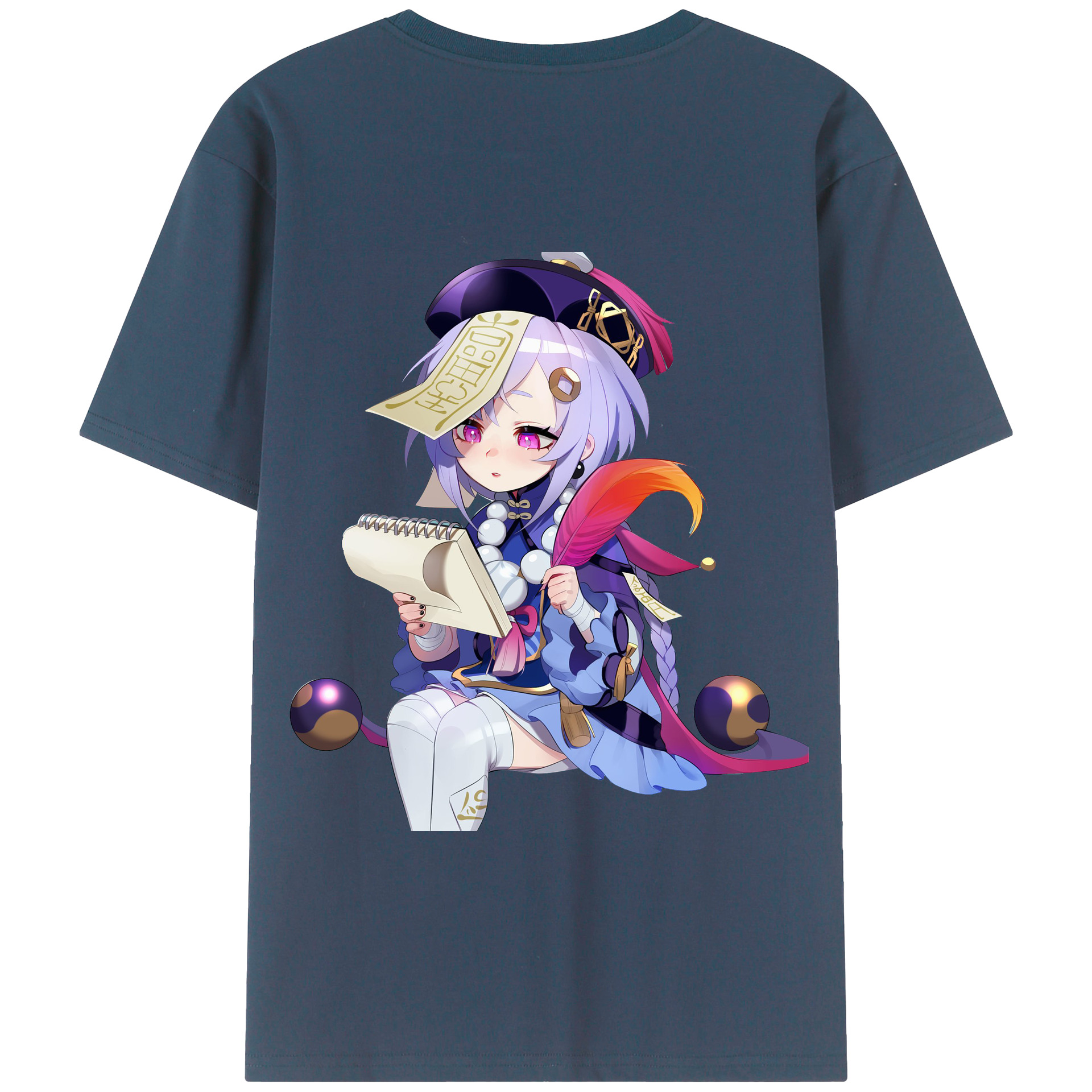 げんし神 七七 なな  genshin Nana 綿100％半袖Tシャツ（背面プリント）