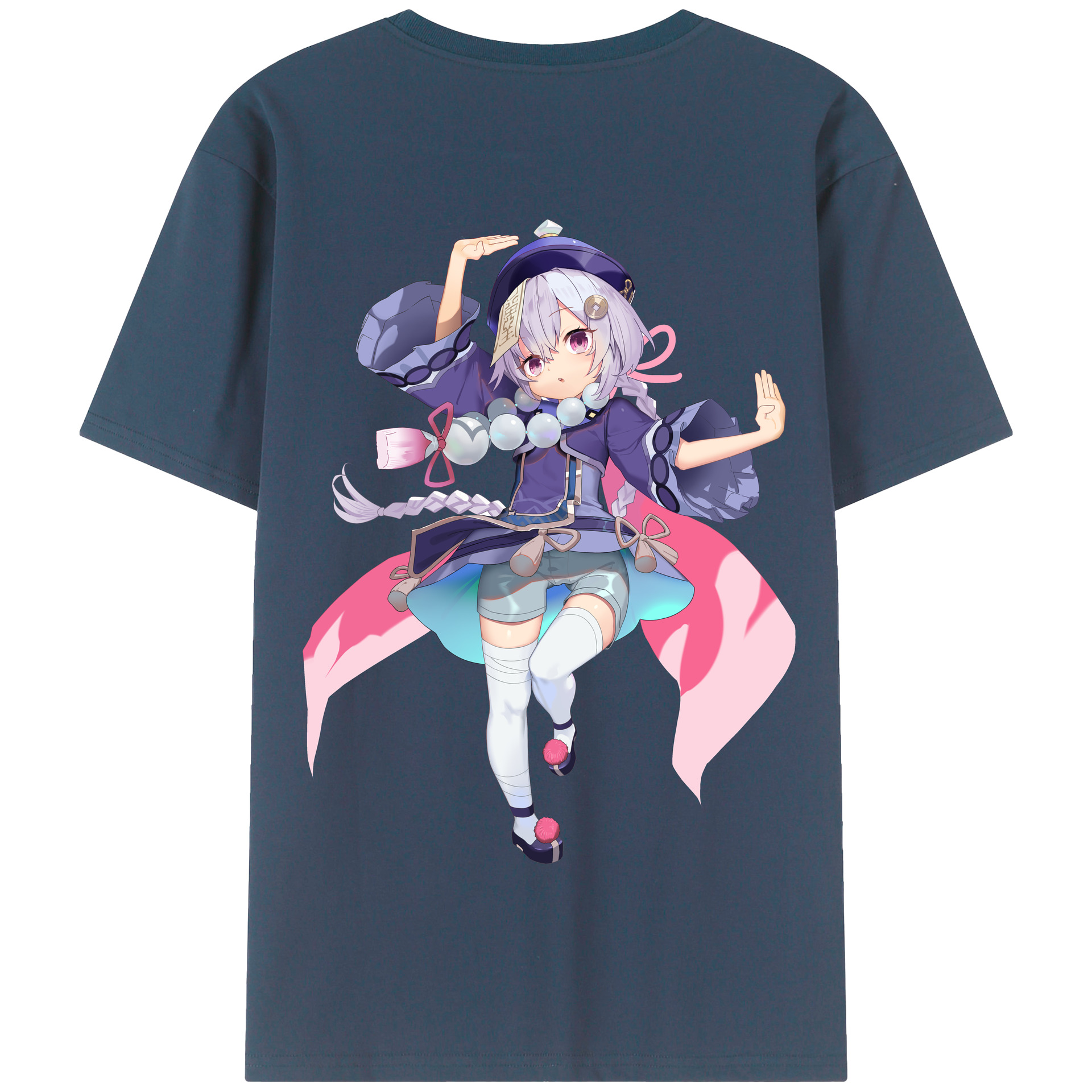 げんし神 七七 なな  genshin Nana 綿100％半袖Tシャツ（背面プリント）