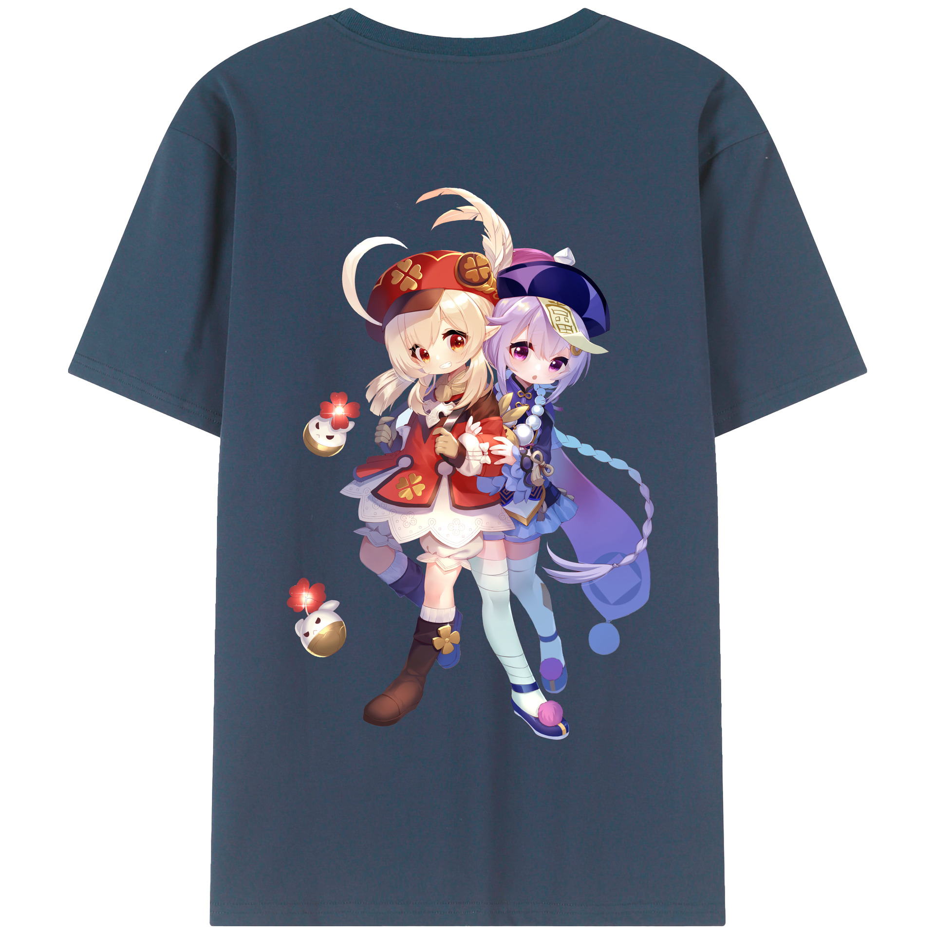 げんし神 七七 なな  genshin Nana 綿100％半袖Tシャツ（背面プリント）