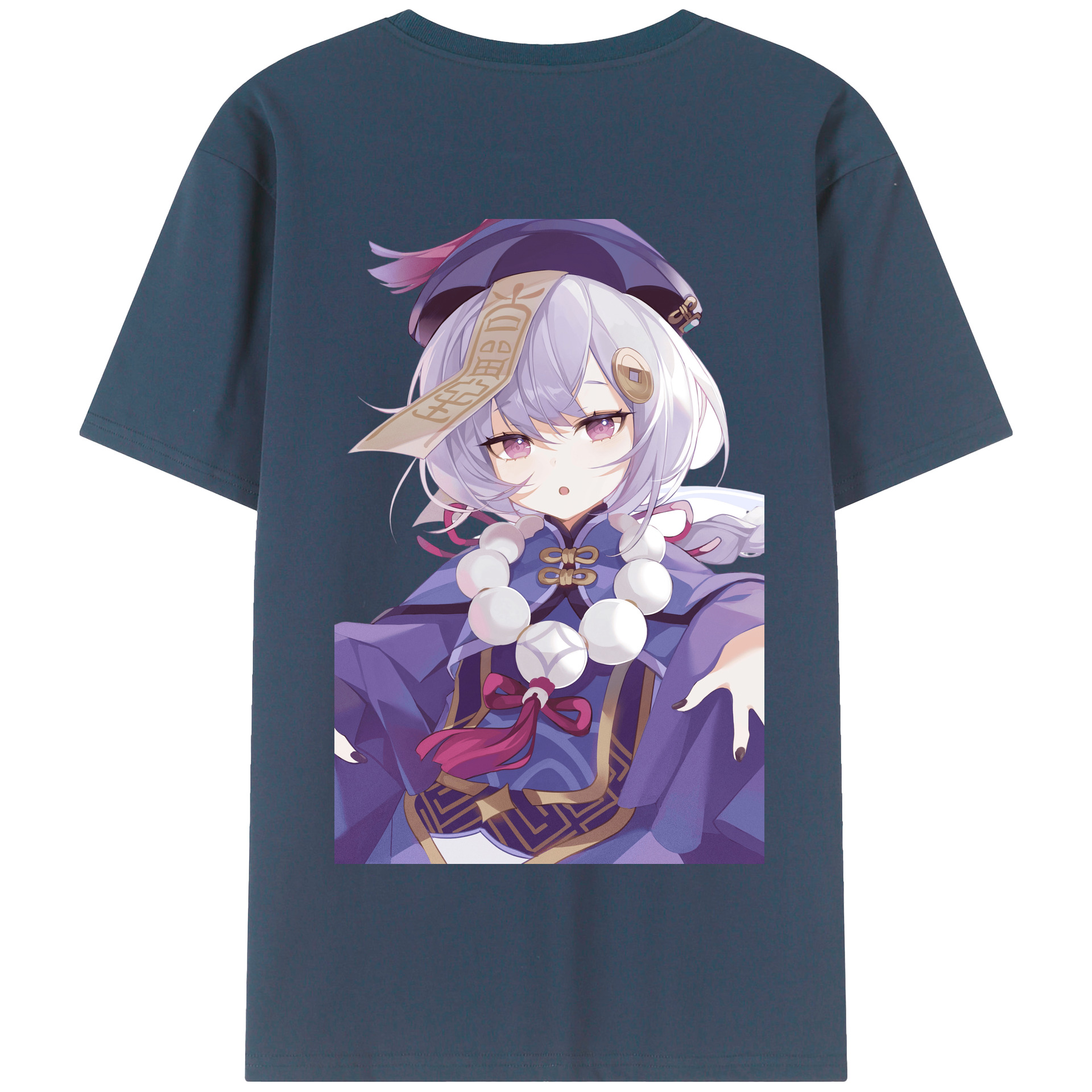 げんし神 七七 なな  genshin Nana 綿100％半袖Tシャツ（背面プリント）
