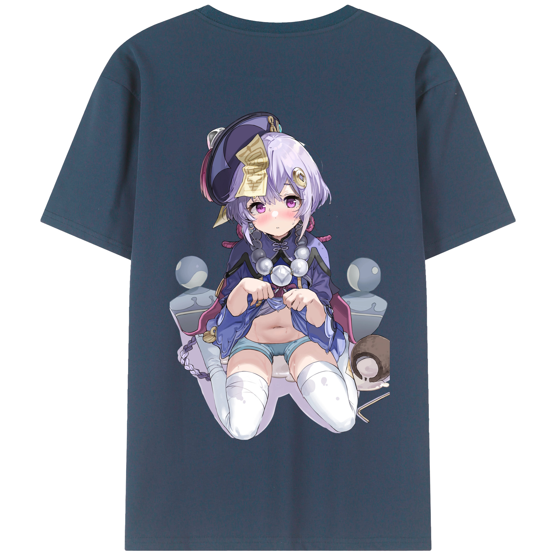 げんし神 七七 なな  genshin Nana 綿100％半袖Tシャツ（背面プリント）