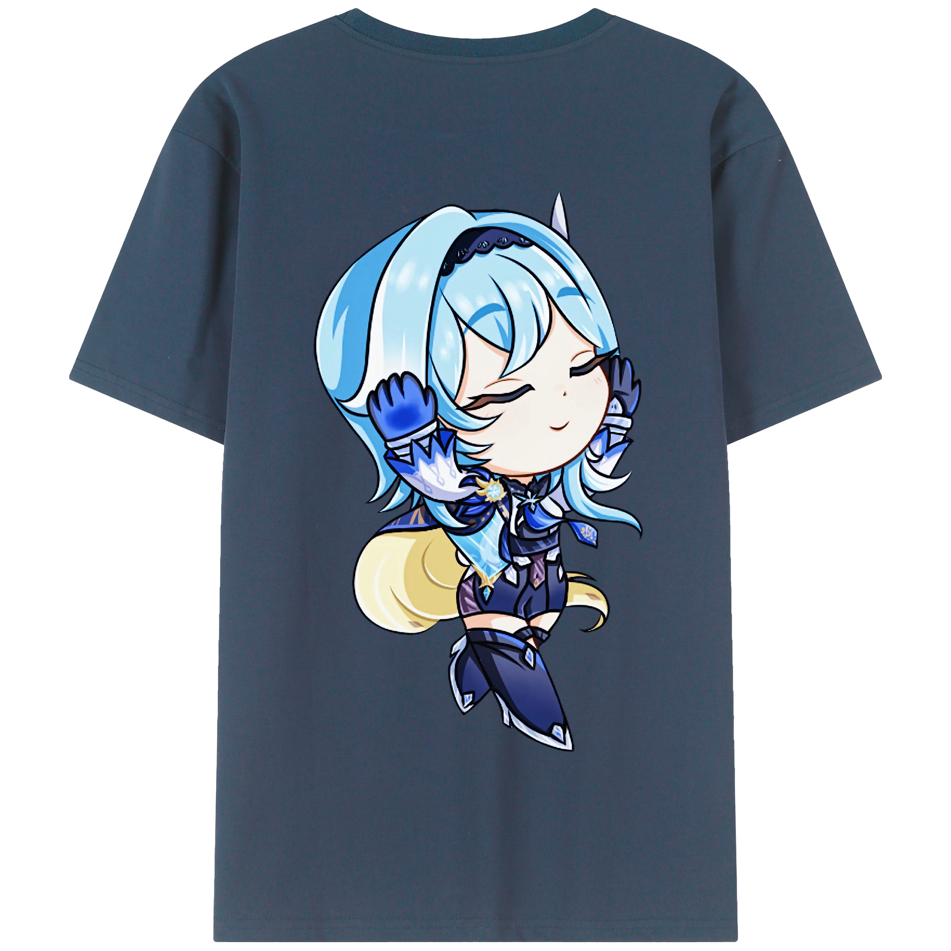 げんし神 优菈 ゆうら genshin Yūra 綿100％半袖Tシャツ（背面プリント）