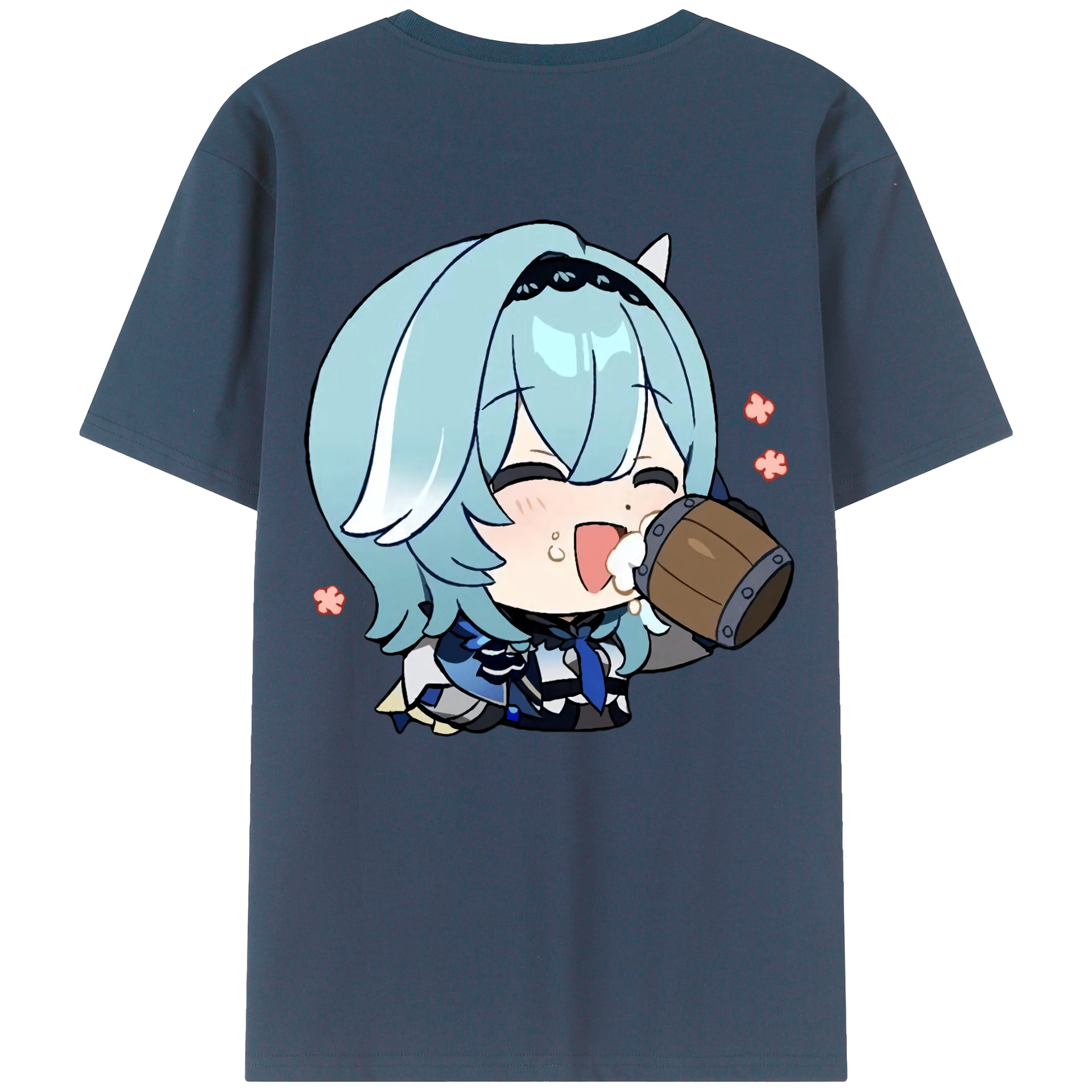 げんし神 优菈 ゆうら genshin Yūra 綿100％半袖Tシャツ（背面プリント）