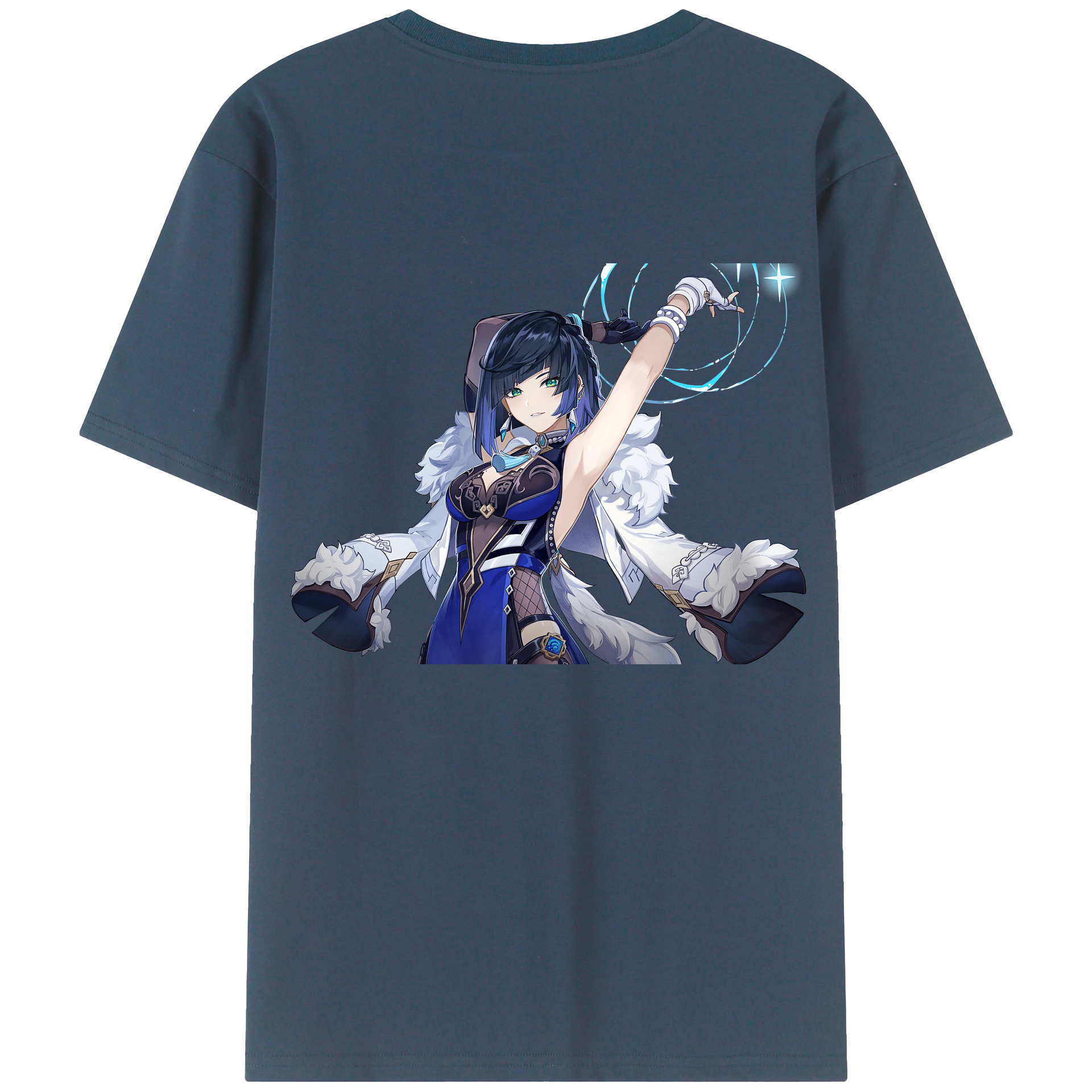 げんし神 夜兰 やらん genshin Yaran 綿100％半袖Tシャツ（背面プリント）