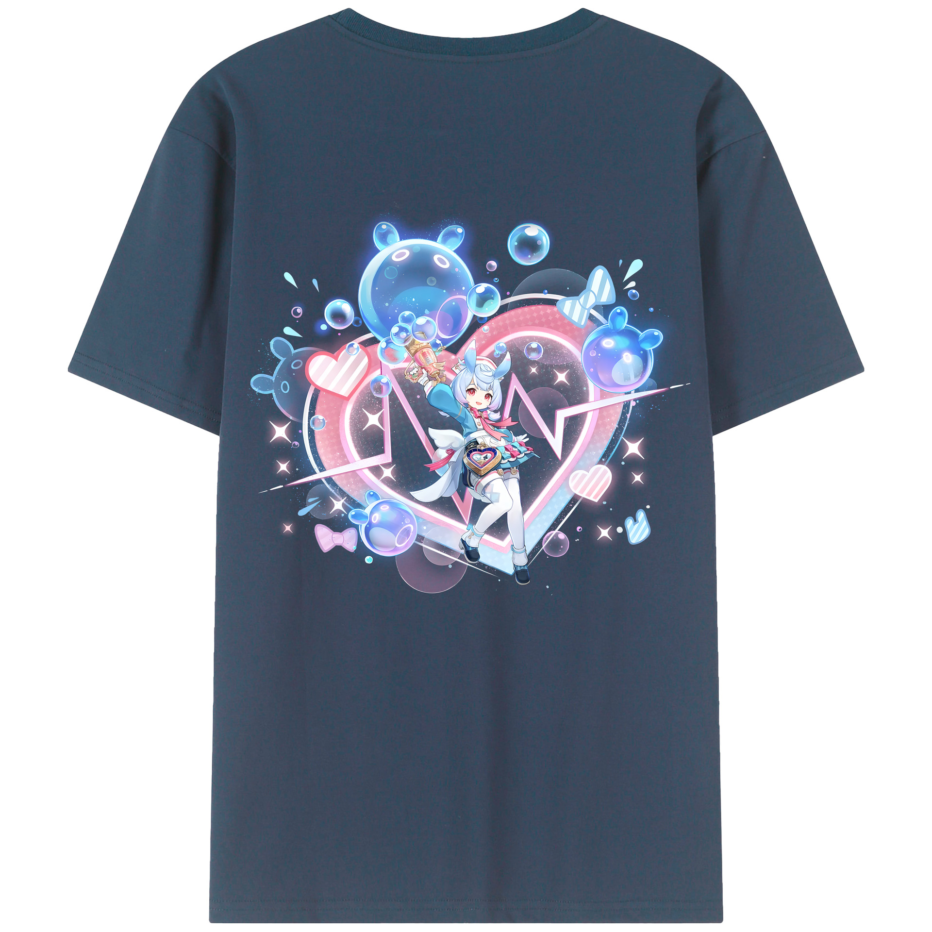 げんし神 シゲウィン genshin Shigewin 綿100％半袖Tシャツ（背面プリント）