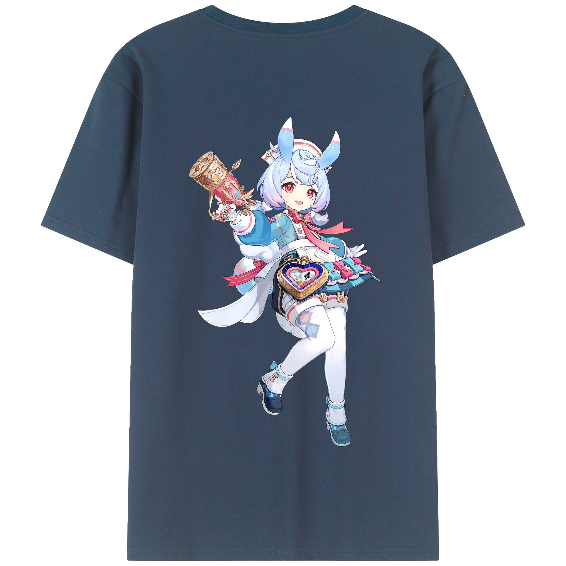 げんし神 シゲウィン genshin Shigewin 綿100％半袖Tシャツ（背面プリント）