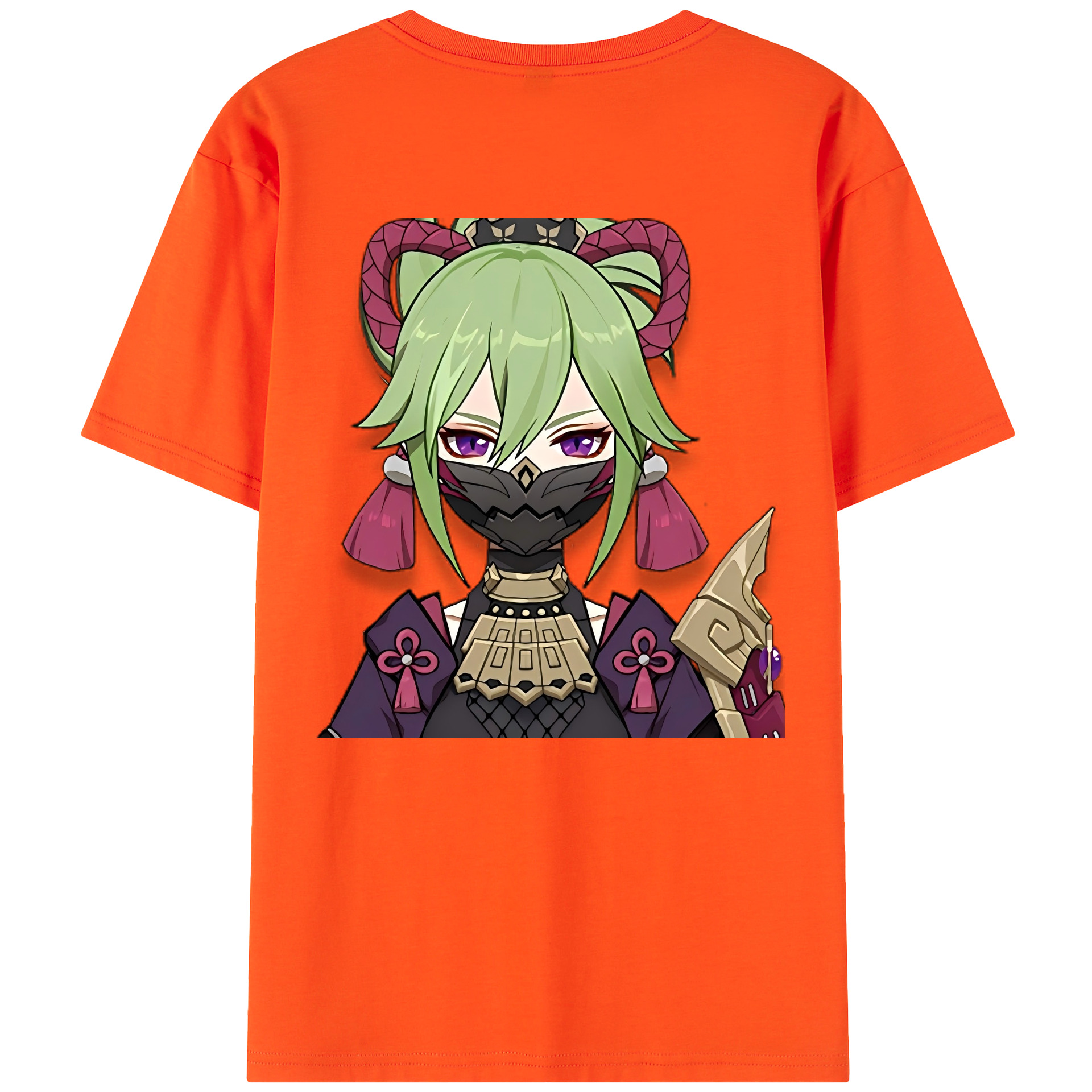 げんし神  久岐忍 くき しのぶ genshin Kuki Shinobu 綿100％半袖Tシャツ（背面プリント）