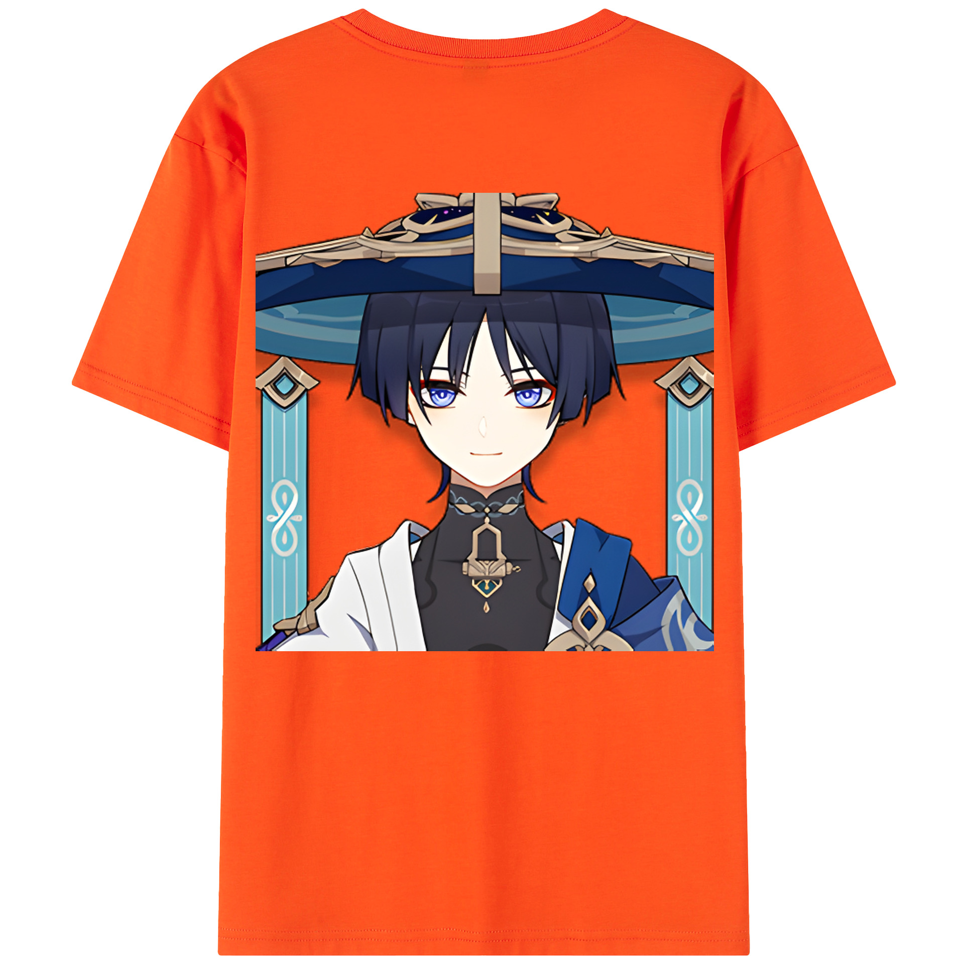 げんし神 さんペい genshin Sanpei 綿100％半袖Tシャツ（背面プリント）
