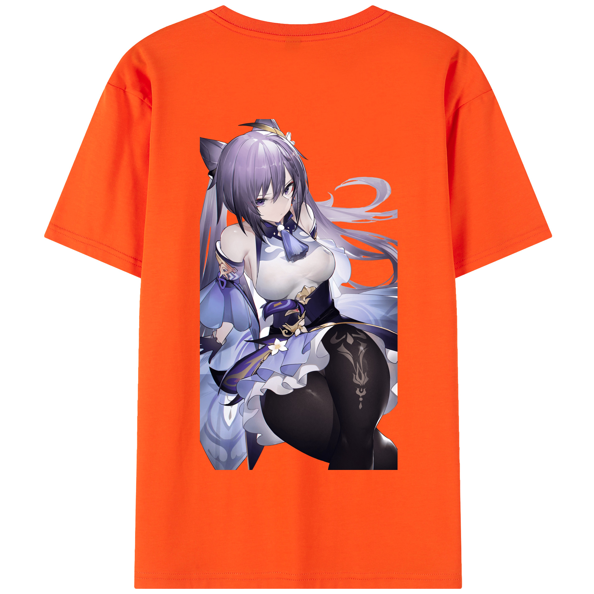 げんし神 刻晴 こくせい genshin Kokusei 綿100％半袖Tシャツ（背面プリント）