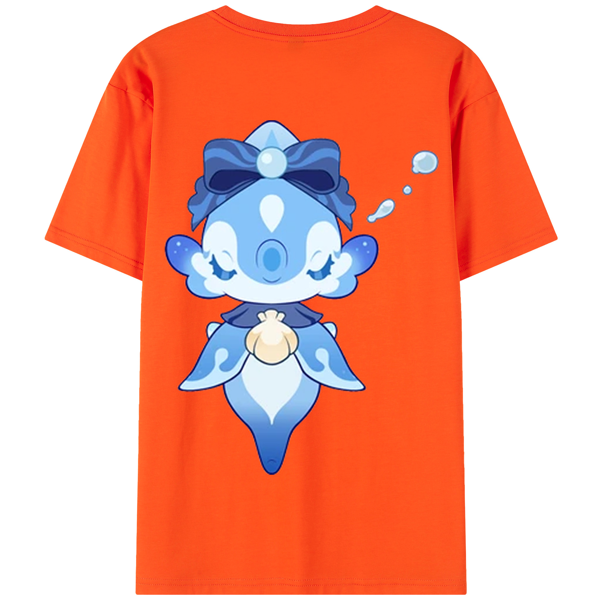 げんし神 フリーナ genshin Furina 綿100％半袖Tシャツ（背面プリント）