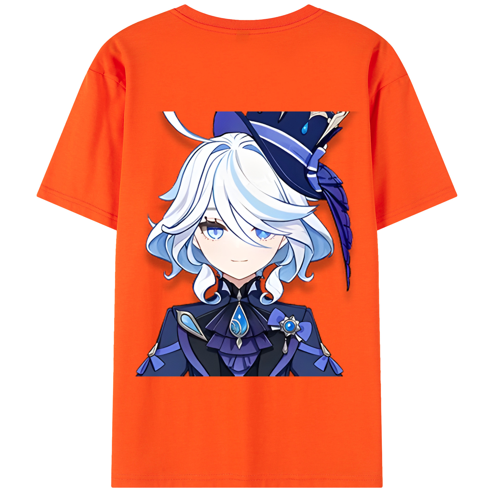 げんし神 フリーナ genshin Furina 綿100％半袖Tシャツ（背面プリント）