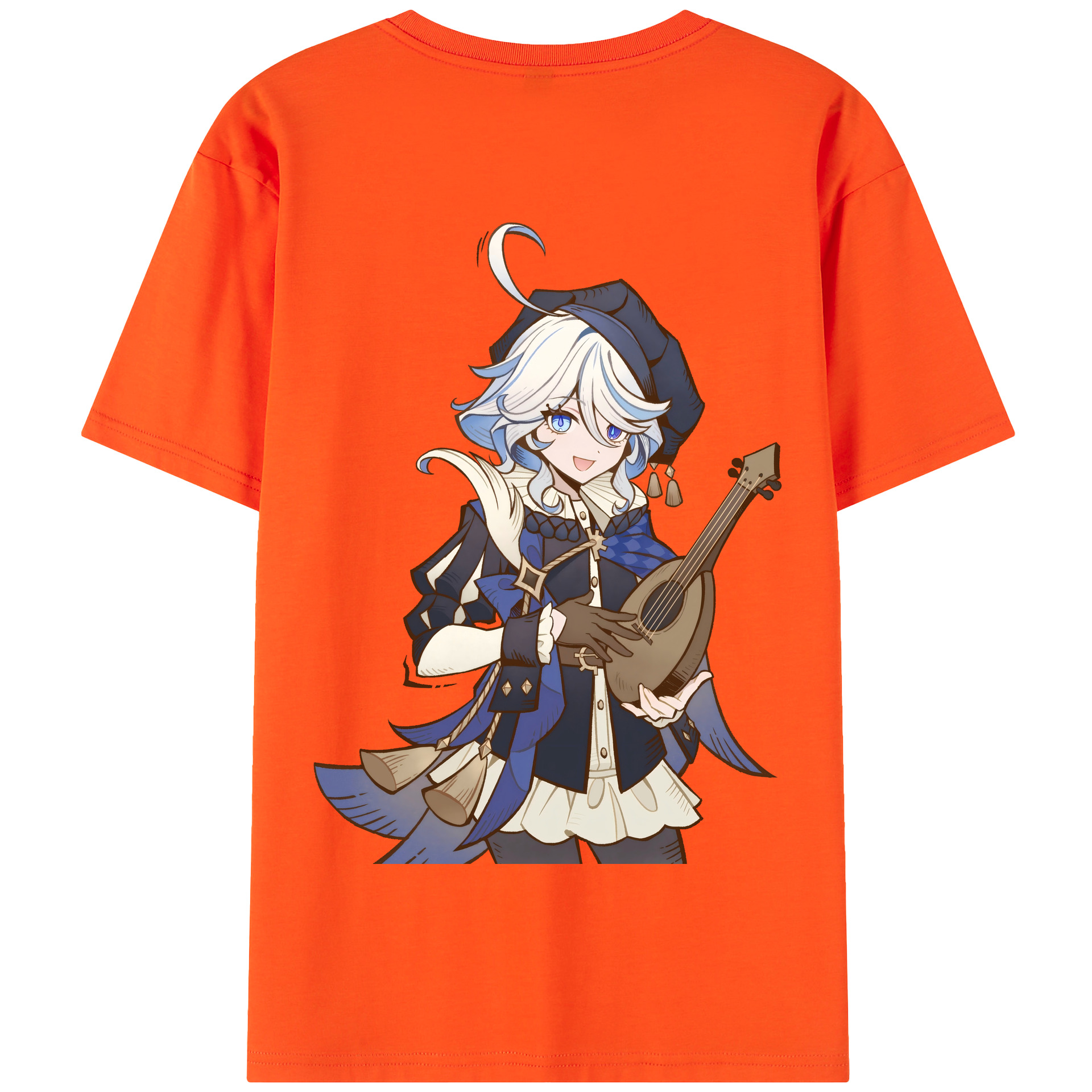 げんし神 フリーナ genshin Furina 綿100％半袖Tシャツ（背面プリント）