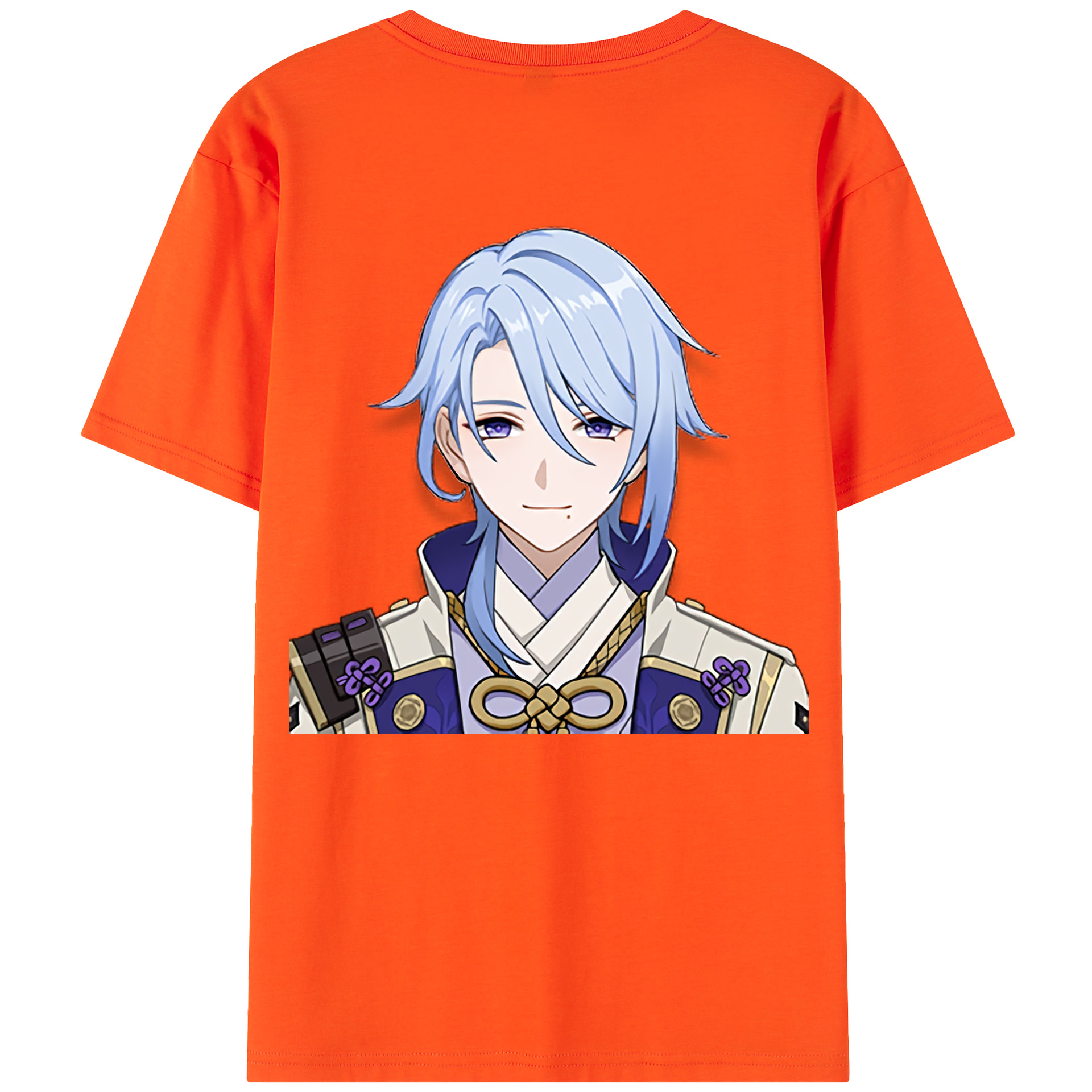 げんし神 神里綾人 かみさとあやと genshin Kamisato Ayato 綿100％半袖Tシャツ（背面プリント）