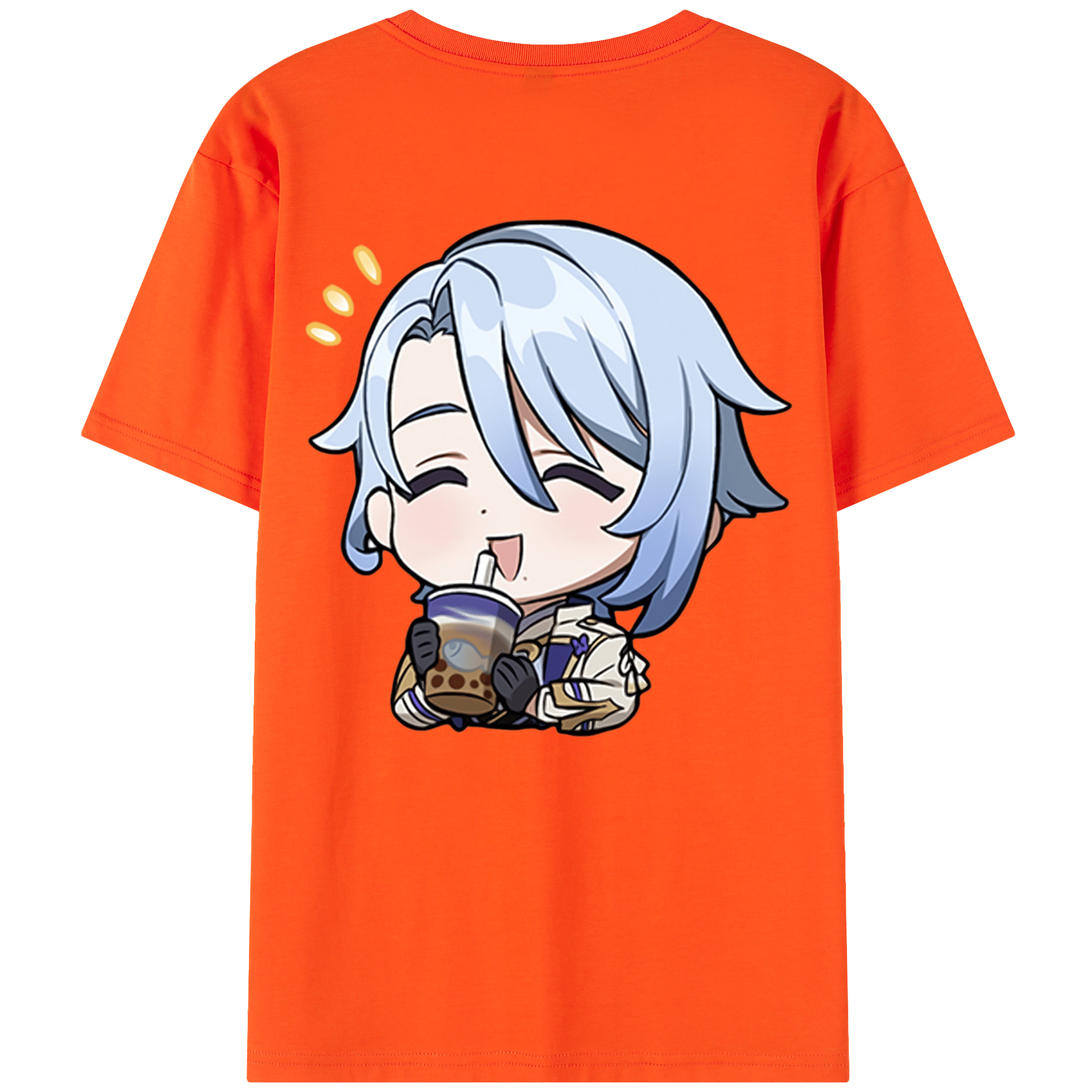 げんし神 神里綾人 かみさとあやと genshin Kamisato Ayato 綿100％半袖Tシャツ（背面プリント）