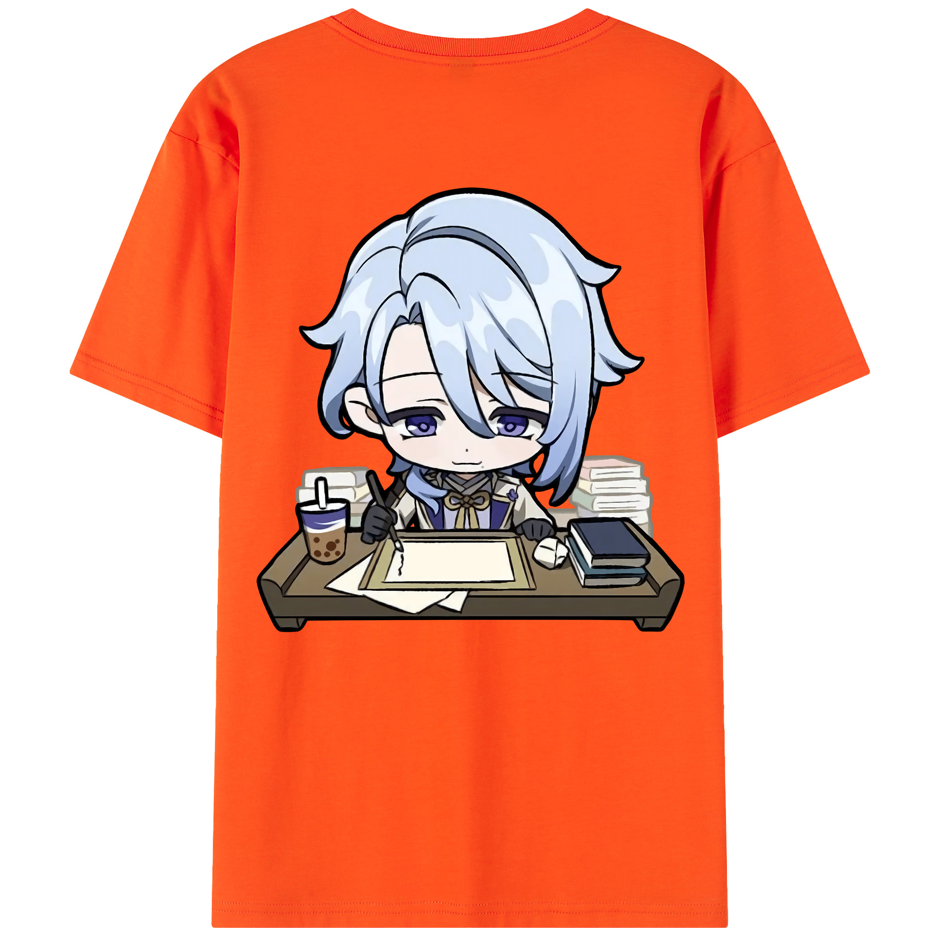 げんし神 神里綾人 かみさとあやと genshin Kamisato Ayato 綿100％半袖Tシャツ（背面プリント）