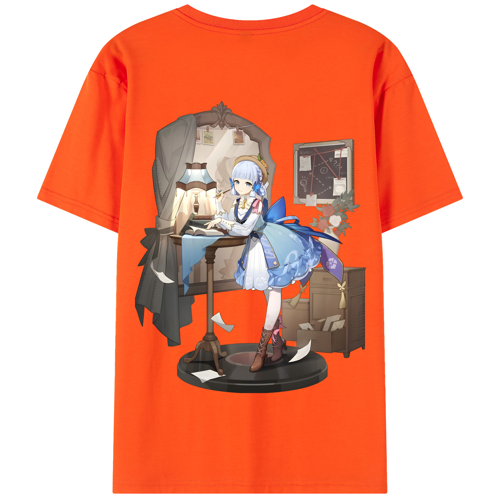 げんし神 神里綾華 神宮寺レン genshin Kamimiya Ren 綿100％半袖Tシャツ（背面プリント）