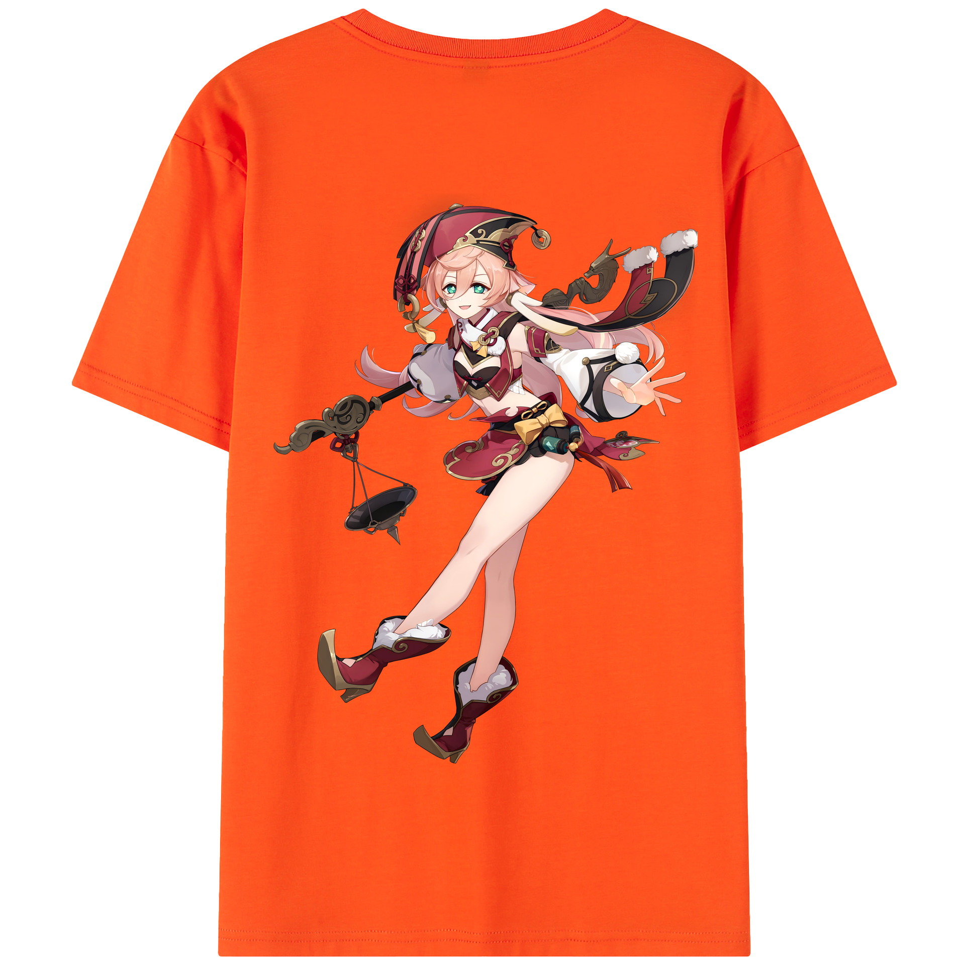 げんし神 ヤンフェイ genshin Yanfei 綿100％半袖Tシャツ（背面プリント）