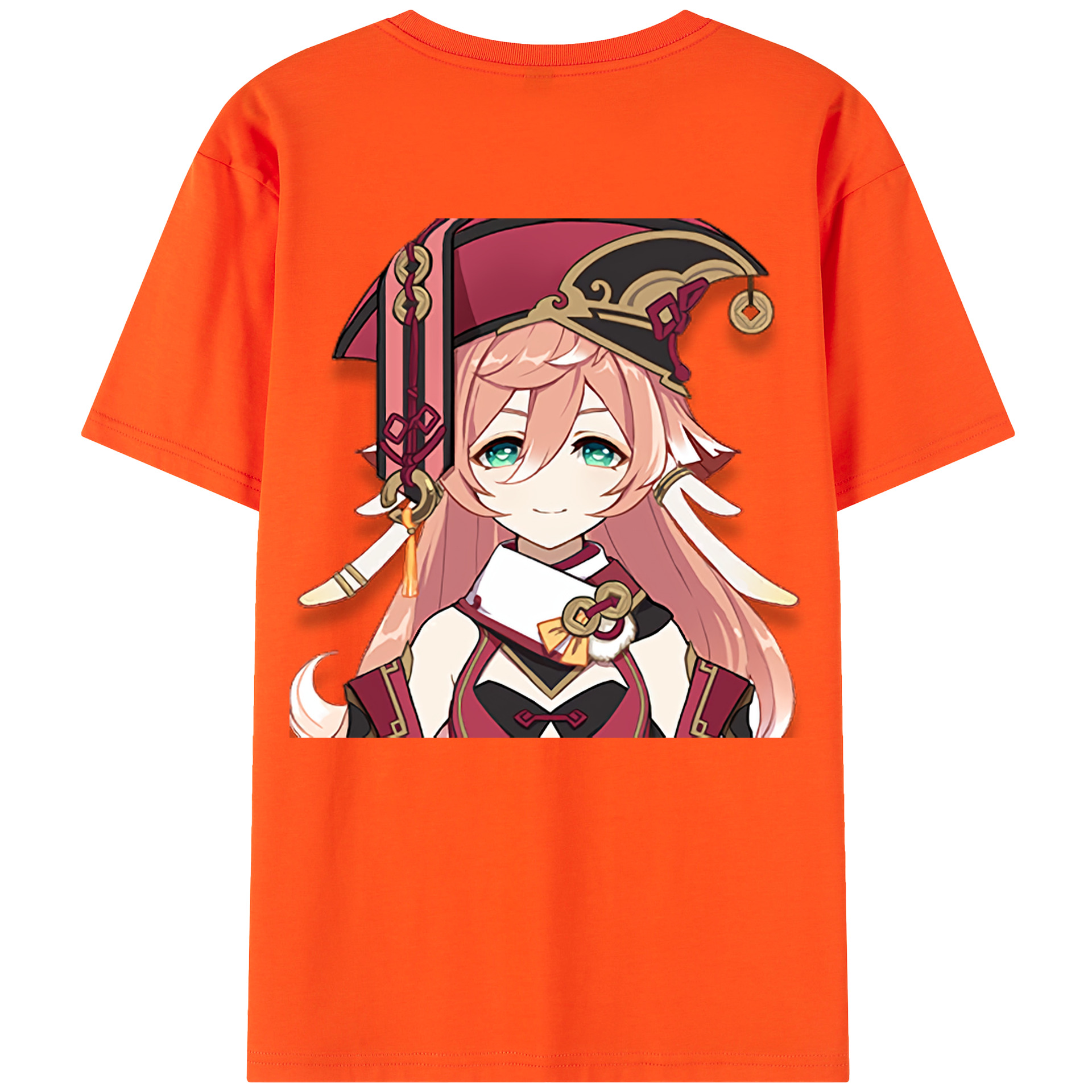 げんし神 ヤンフェイ genshin Yanfei 綿100％半袖Tシャツ（背面プリント）