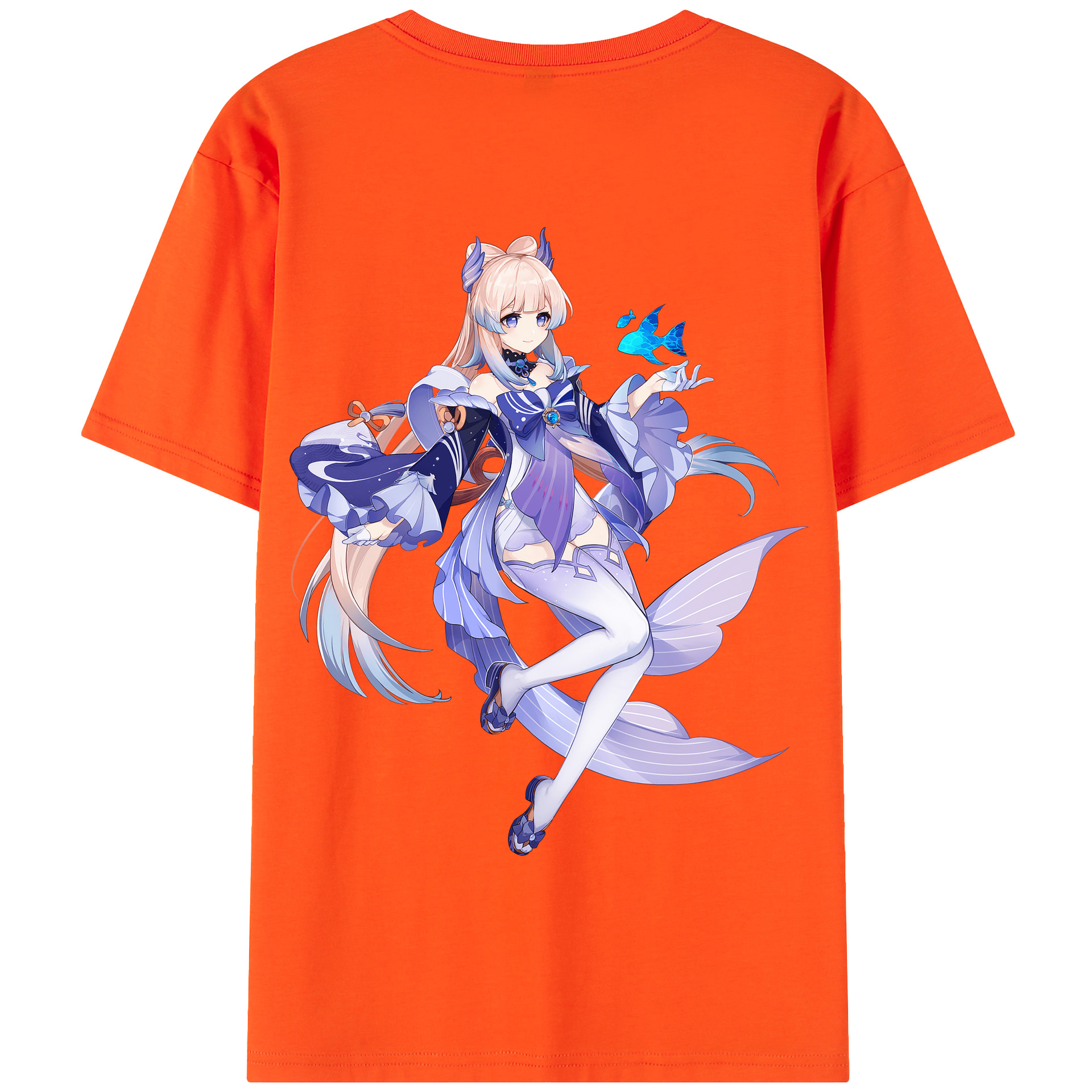 げんし神 珊瑚宮心海 サンゴノミヤ・ココミ genshin Sangonomiya Kokomi 綿100％半袖Tシャツ（背面プリント）